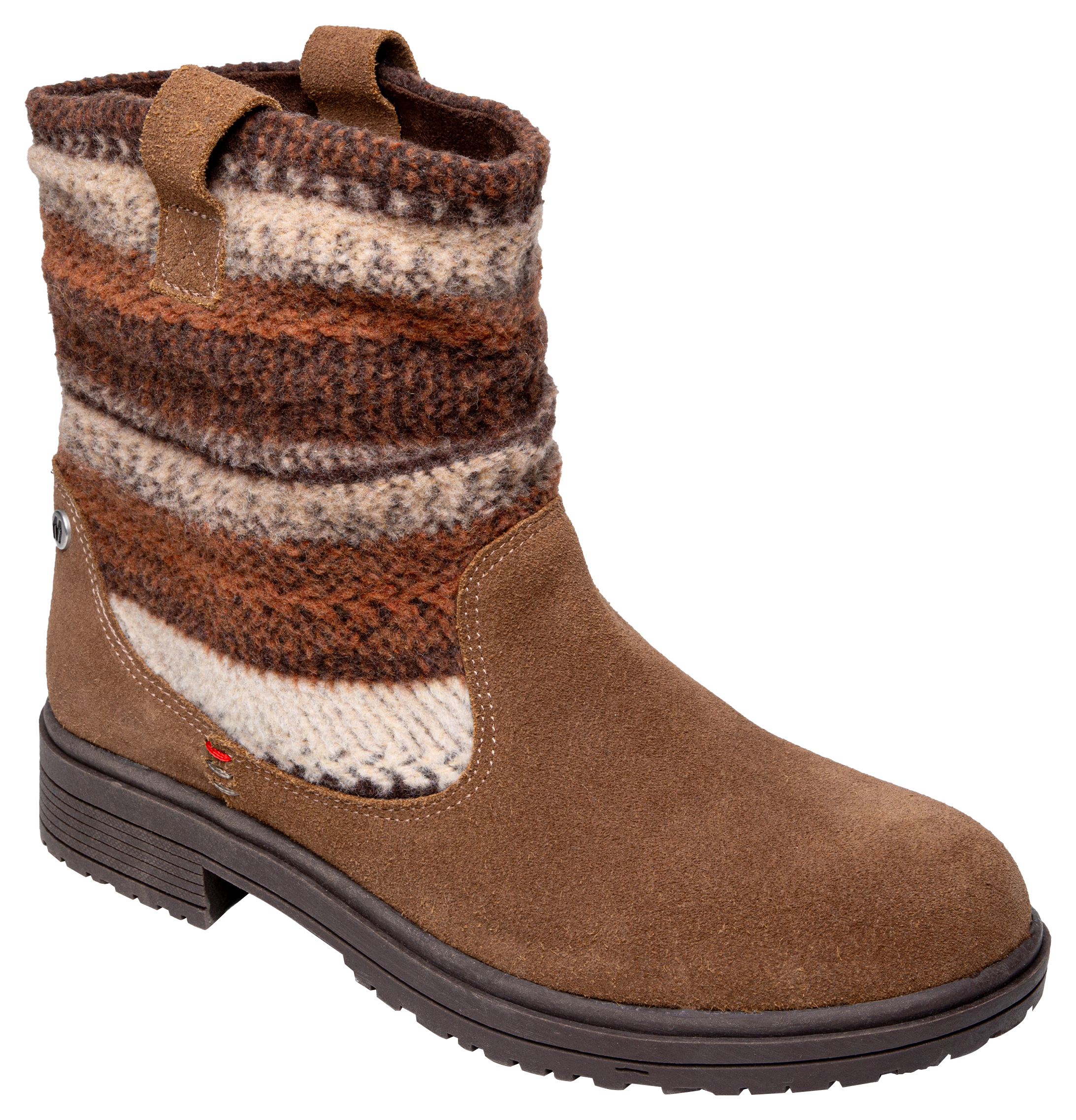 Image of Minnetonka Joli Slouch Boots for Ladies - Nutmeg Multi - 8M