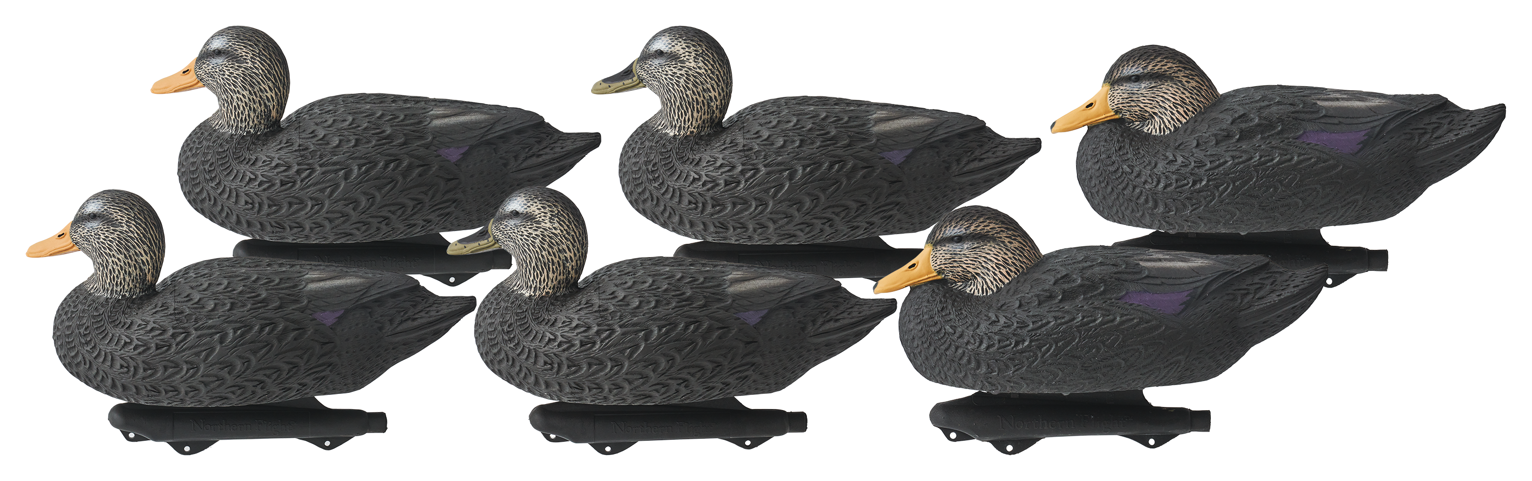 Image of Northern Flight Pro Series Black Duck Decoys 6 Pack