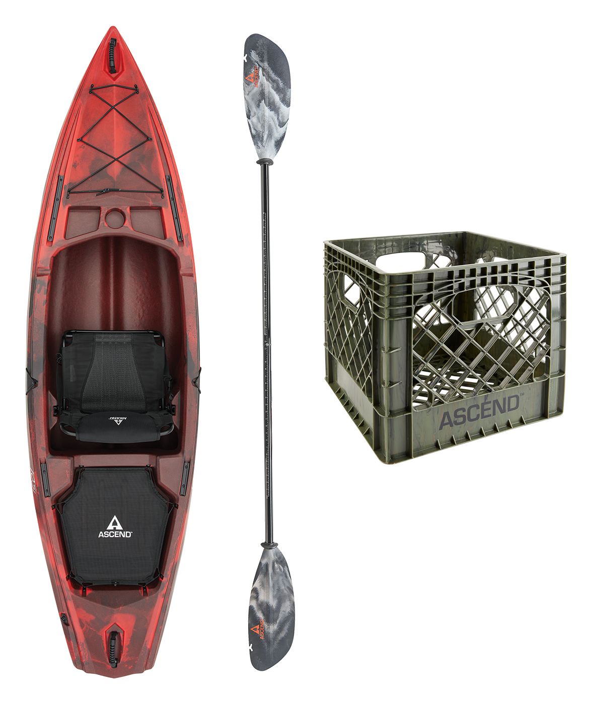 Image of Ascend 10SI Sit-In Kayak Fishing Package - Magma