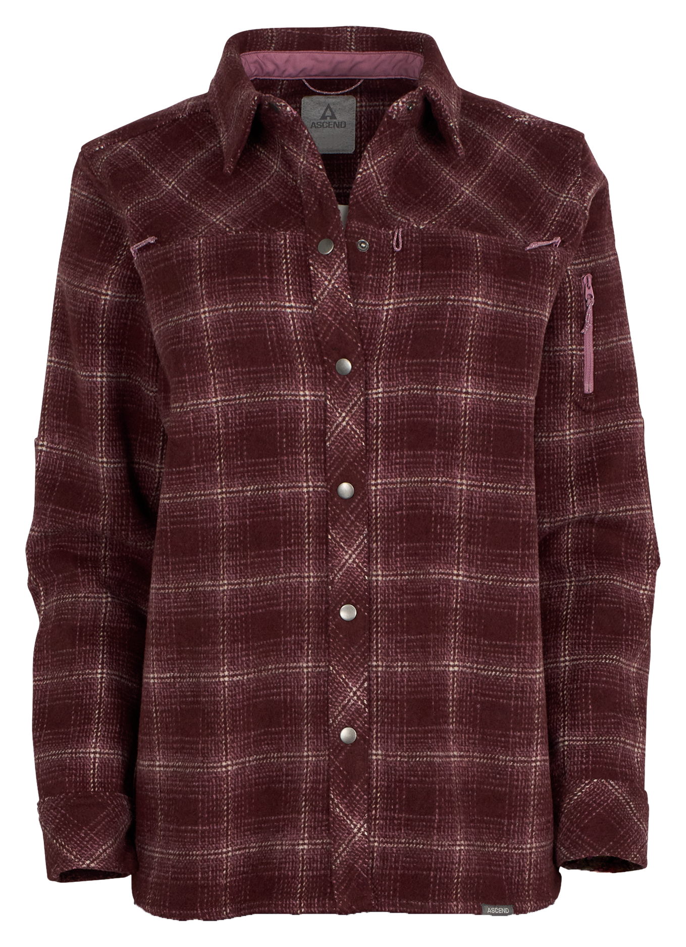 Image of Ascend Brawny Peaks Long-Sleeve Shirt - Decadent Chocolate Plaid
