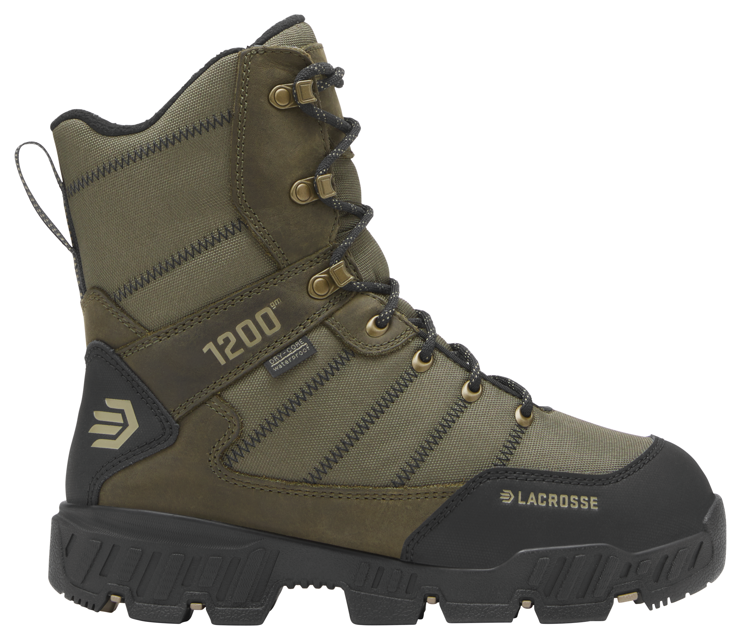 Image of LaCrosse Cold Snap II 1200 Insulated Waterproof Hunting Boots for Women - Olive Night - 7W