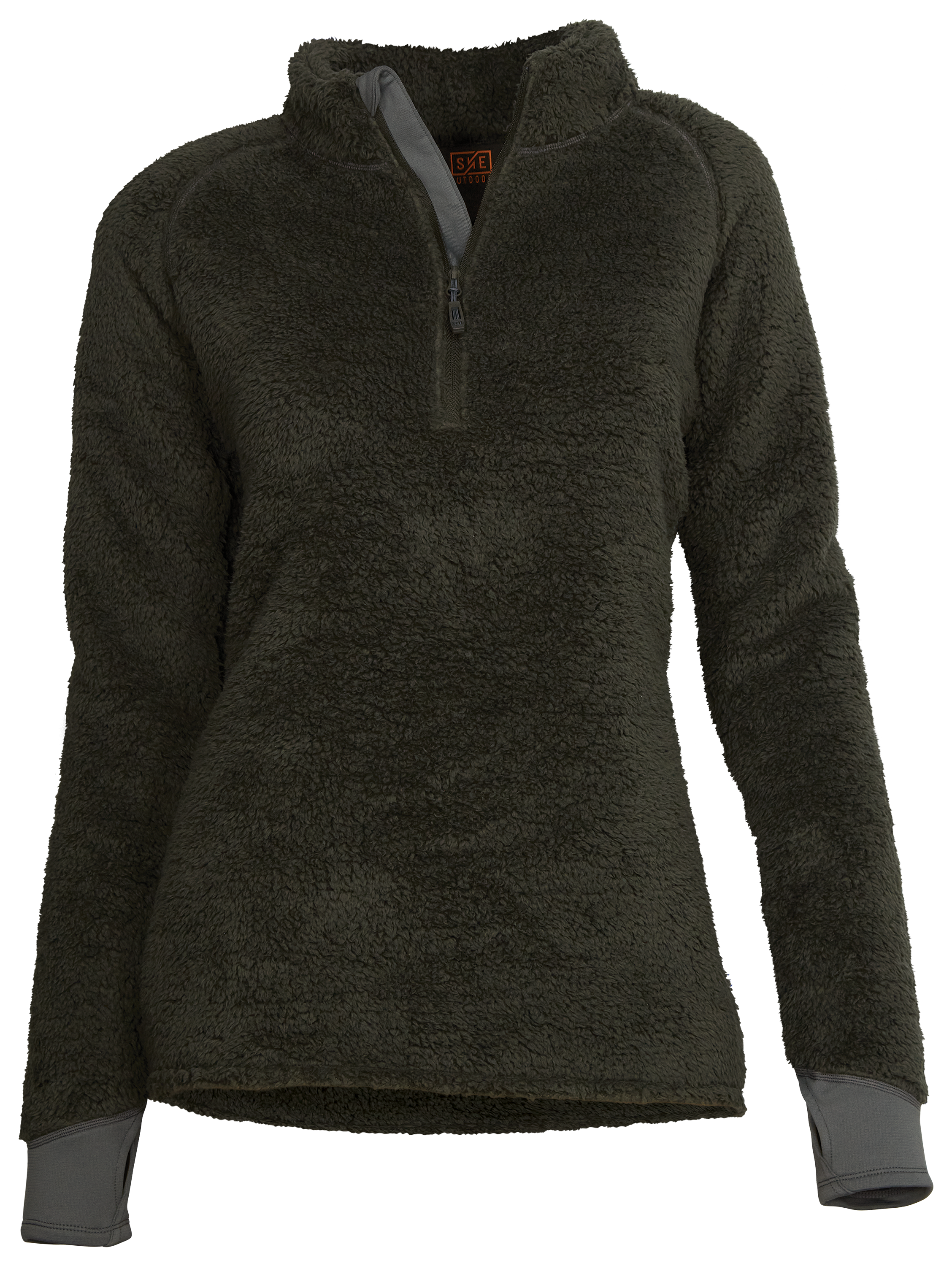 Image of SHE Outdoor Sherpa Base-Layer Long-Sleeve Top - Black Ink