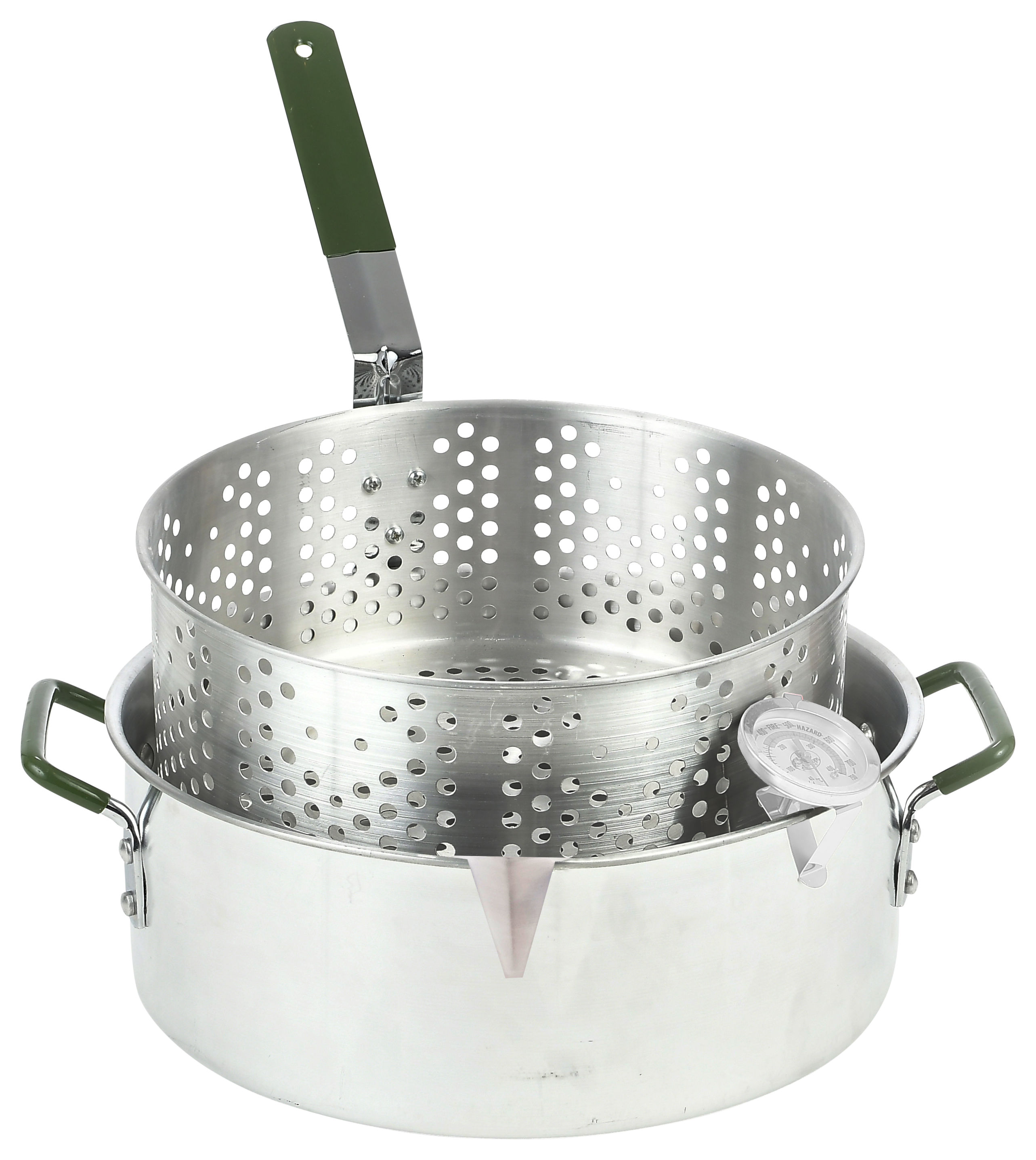 Image of Bass Pro Shops Aluminum Fry Pan with Basket