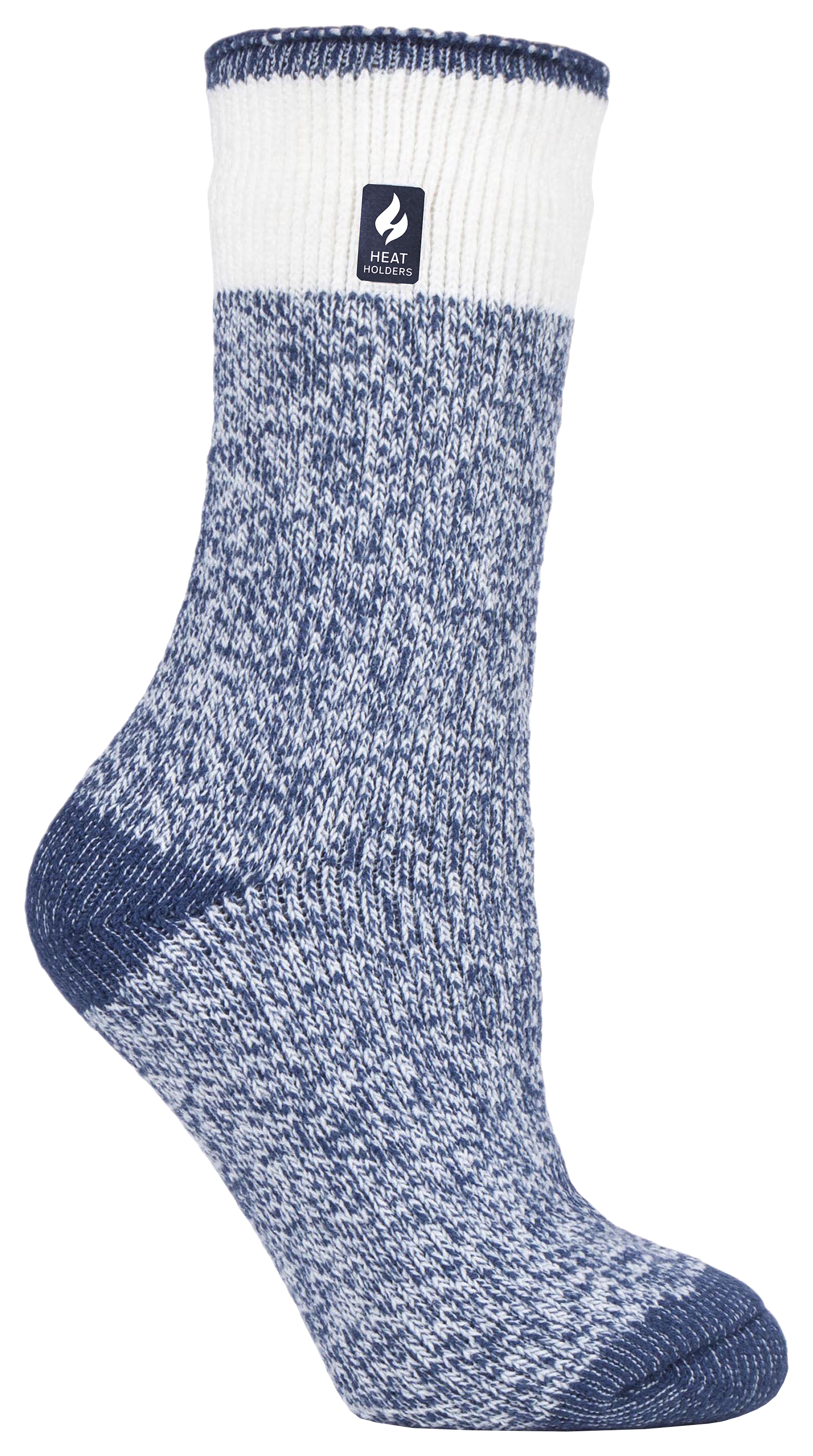 Heat Holders Heat Holders LITE Willow Block Twist Thermal Crew Socks for Ladies - Soft Navy - $14.99 at Bass Pro Shops