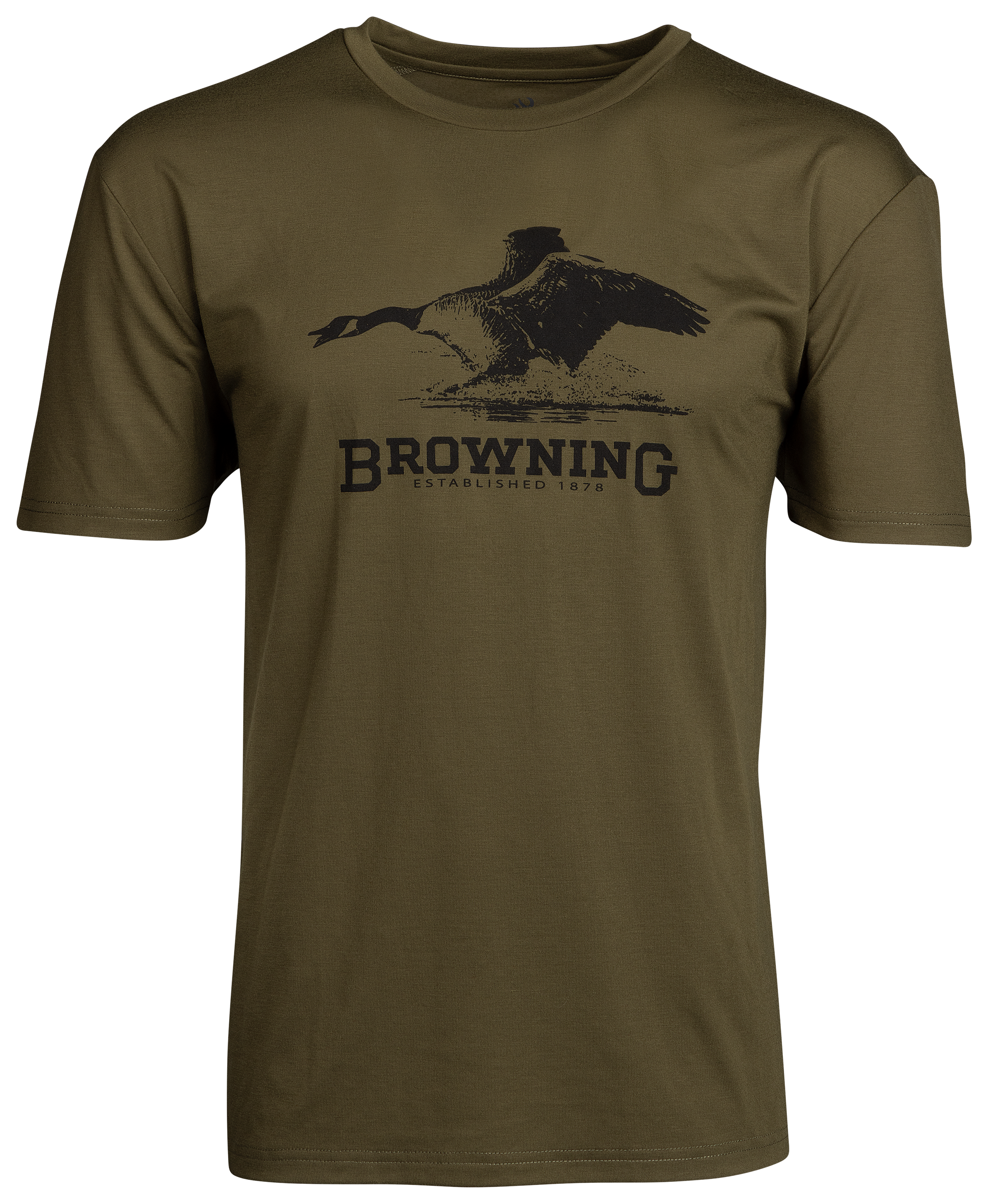 Image of Browning Goose Performance Short-Sleeve T-Shirt for Men - Olive