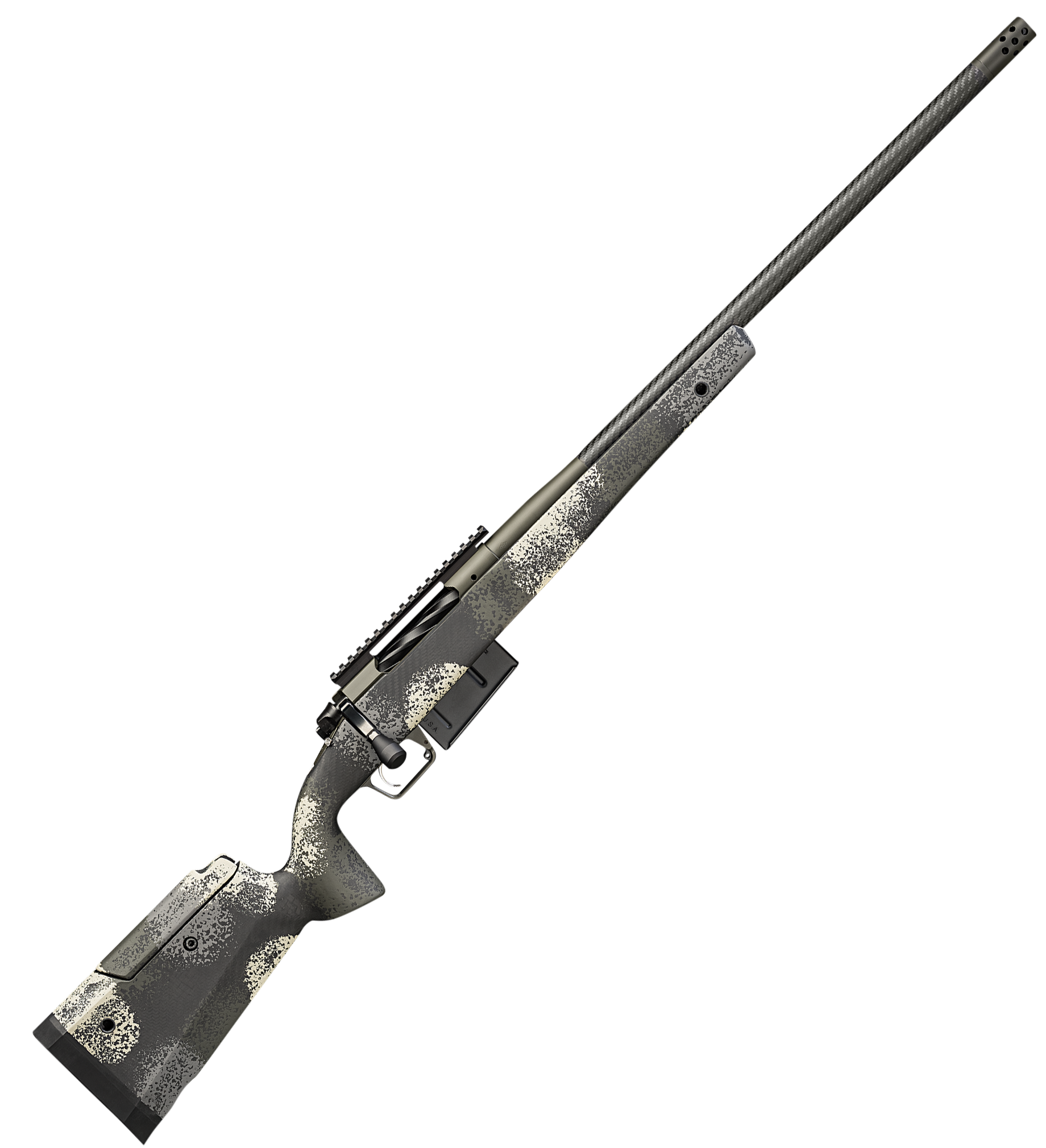 Image of "Springfield Armory Model 2020 Waypoint Bolt-Action Rifle with Adjustable Stock - 7mm PRC - 24"" - Mil-Spec Green Cerakote - 3"