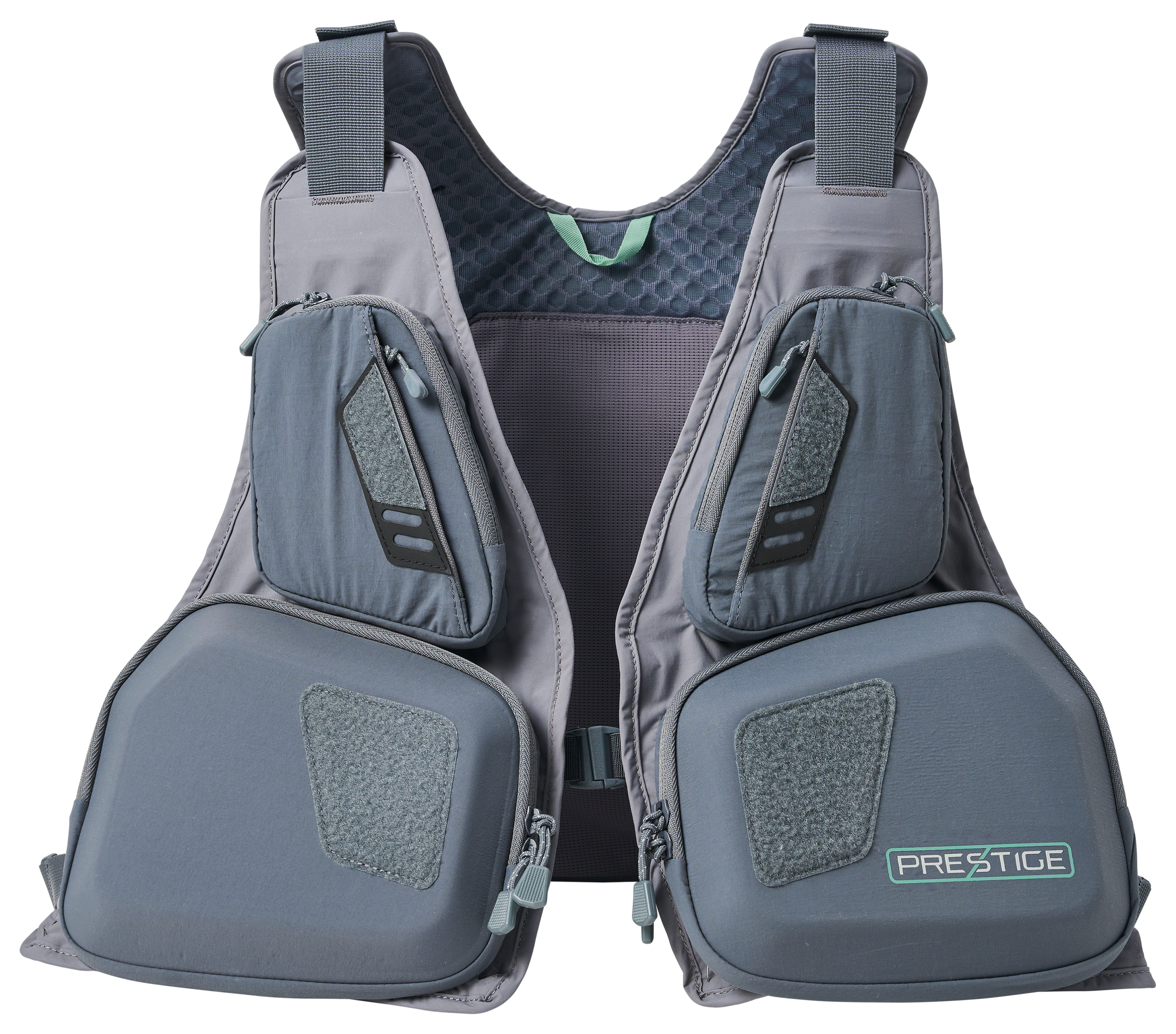 Image of White River Fly Shop Prestige Convertible Fly Vest - Gray