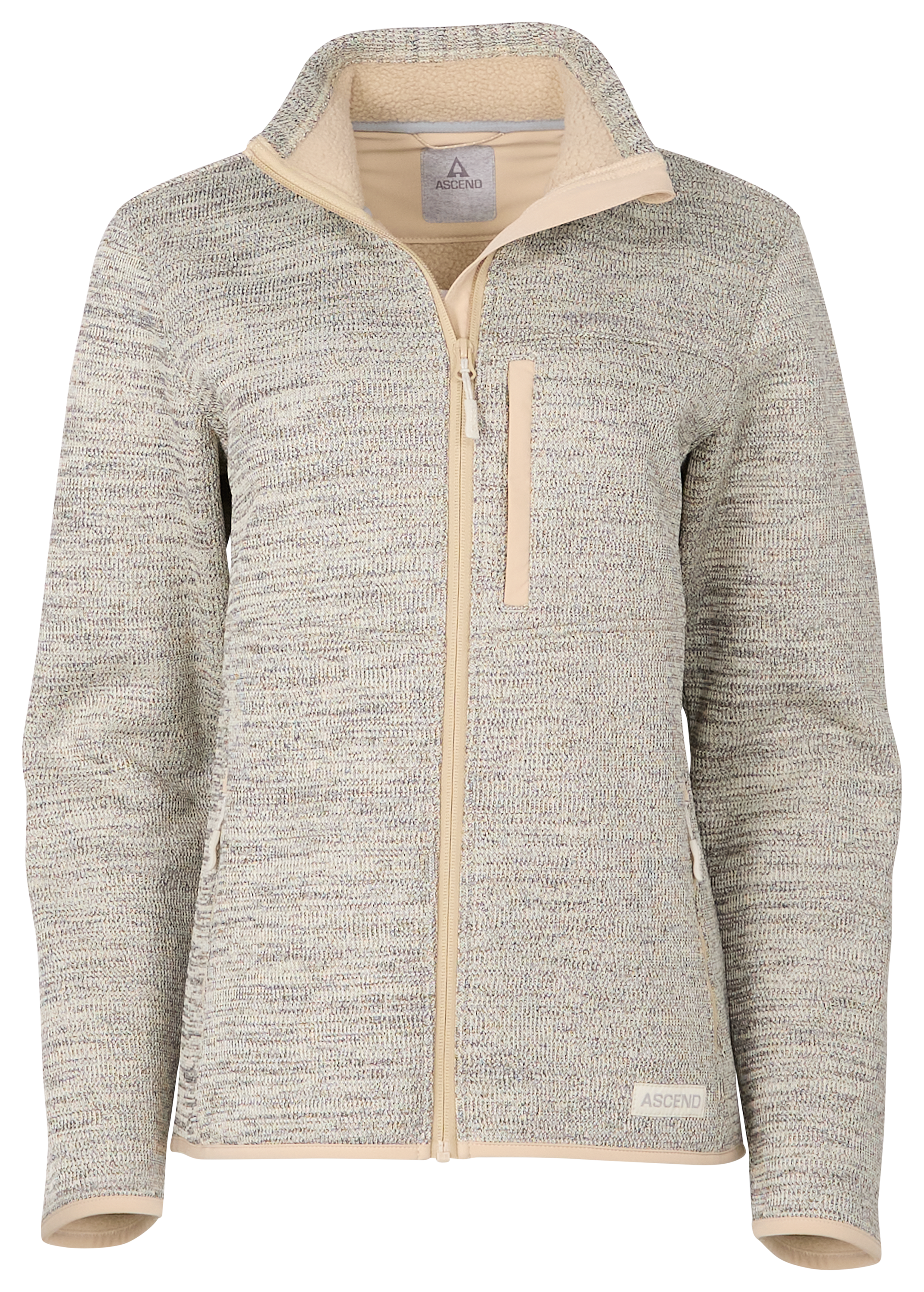 Image of Ascend Exploration Performance Full-Zip Jacket for Ladies - Bone White - S