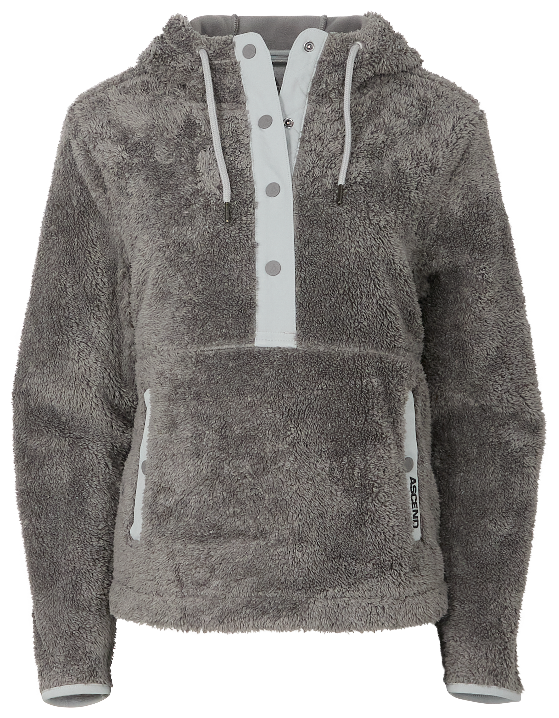 Image of Ascend Altitude Hooded Long-Sleeve Pullover - Steel Gray