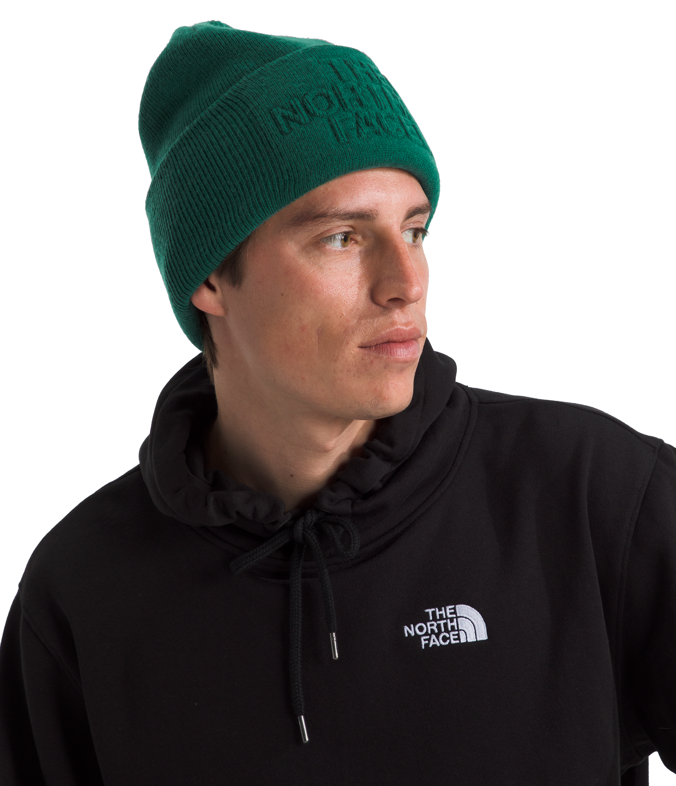 Image of The North Face Urban Embossed Beanie - Evergreen