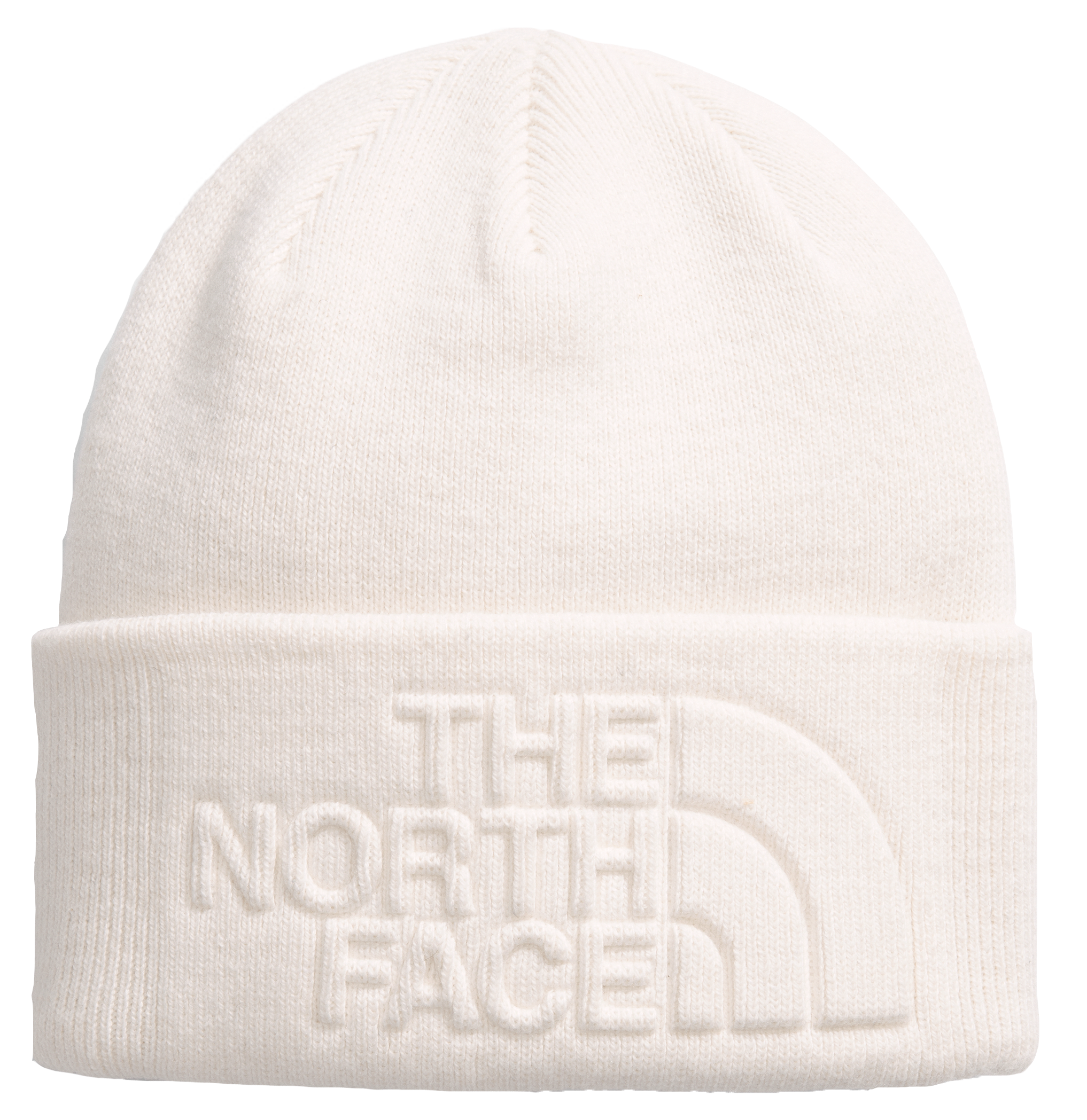 Image of The North Face Urban Embossed Beanie - White Dune