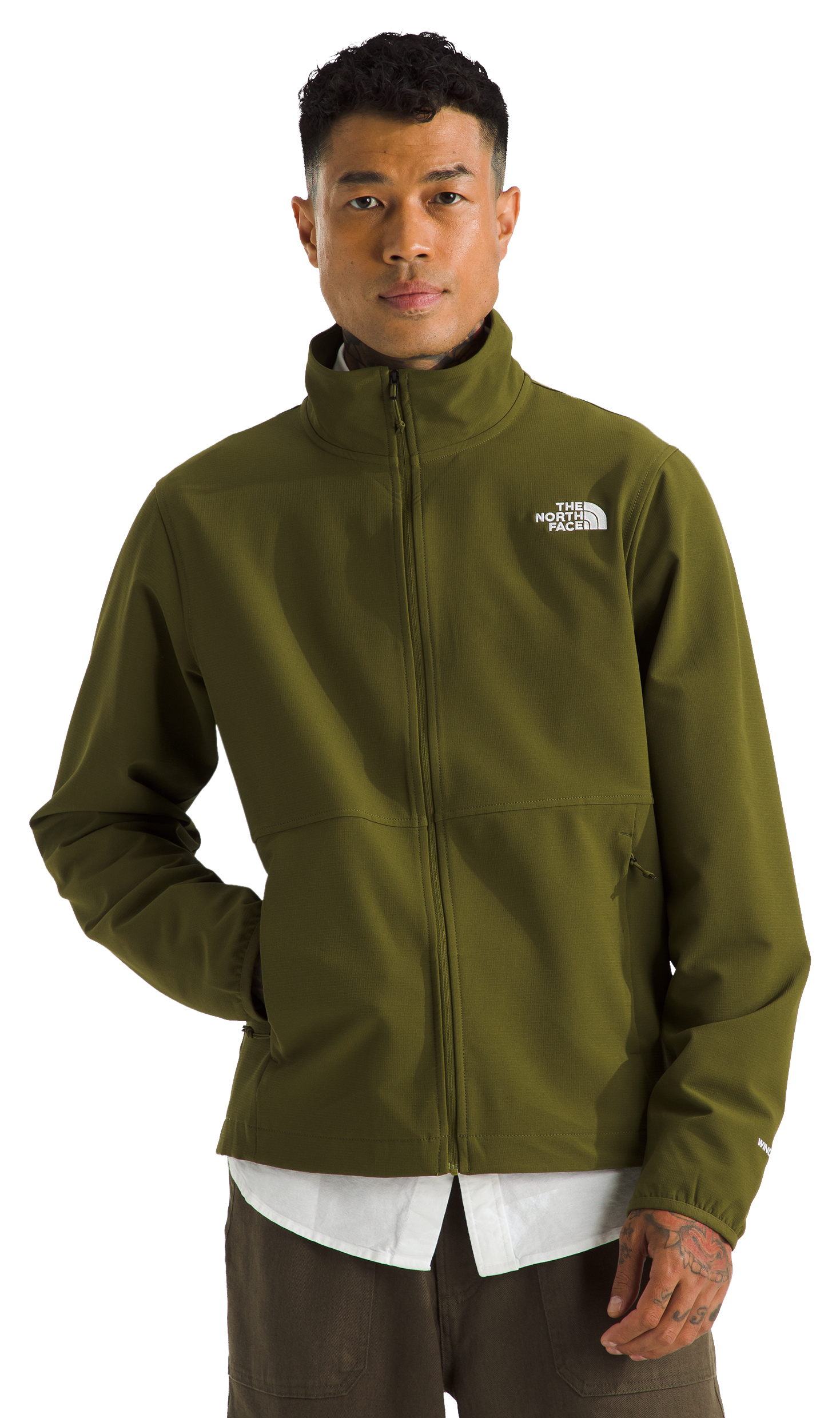 Image of The North Face Willow Stretch Jacket for Men - Forest Olive - S