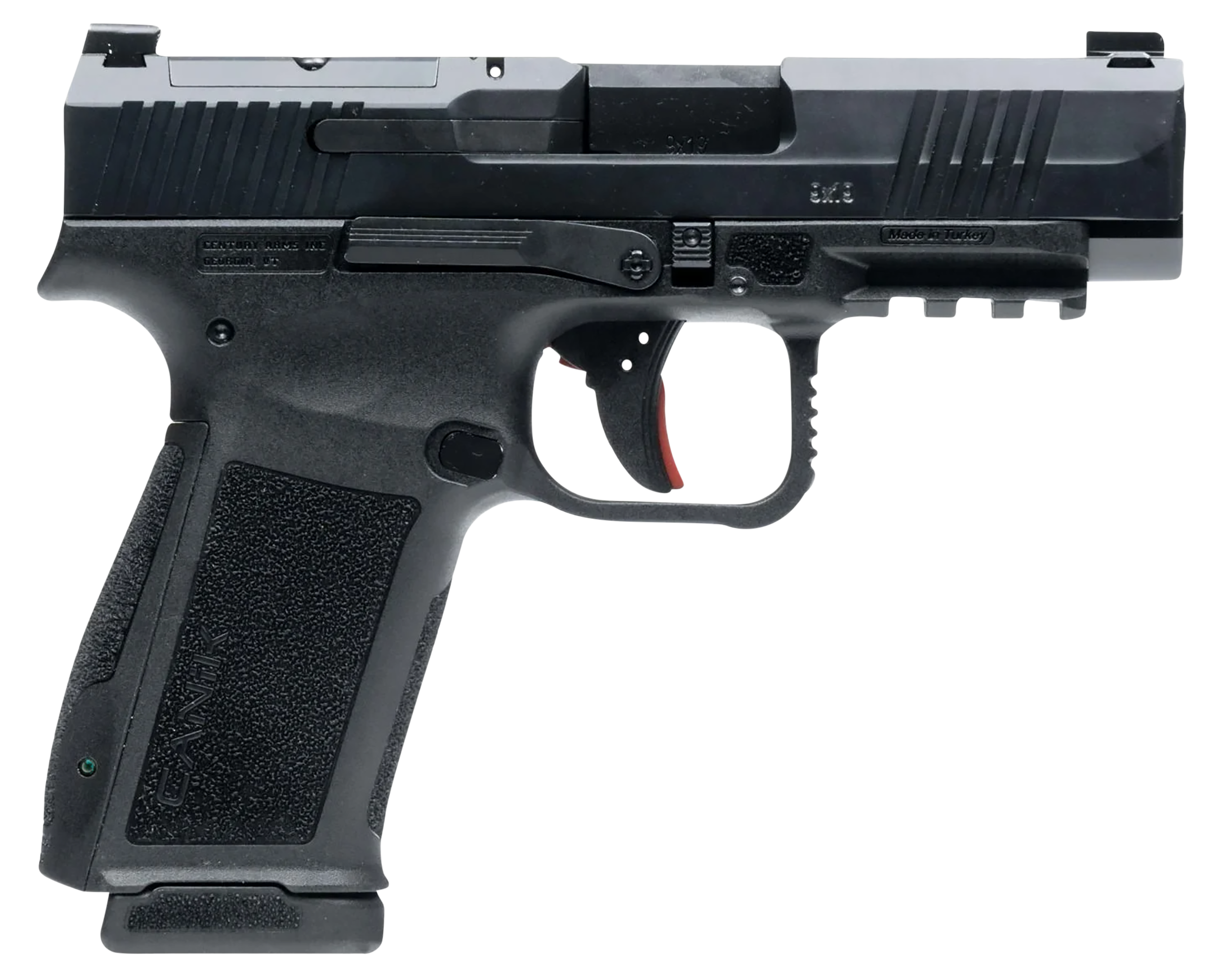 Canik Mete MC9LS MicroCompact SemiAuto Pistol  9mm  Black  17  1