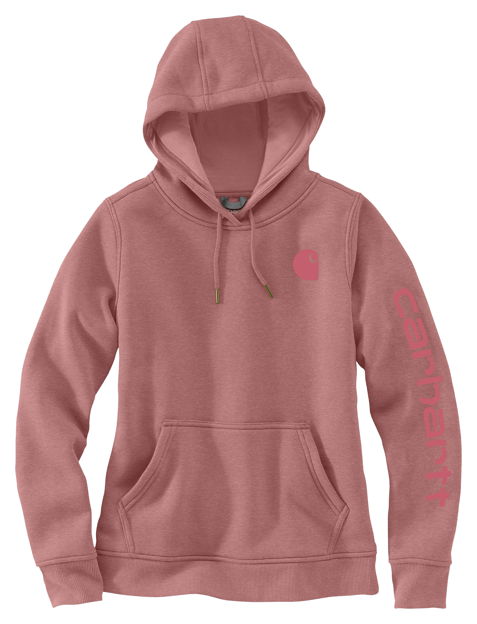 Image of Carhartt Relaxed Fit Midweight Logo Sleeve Graphic Sweatshirt - Rose Tint Heather