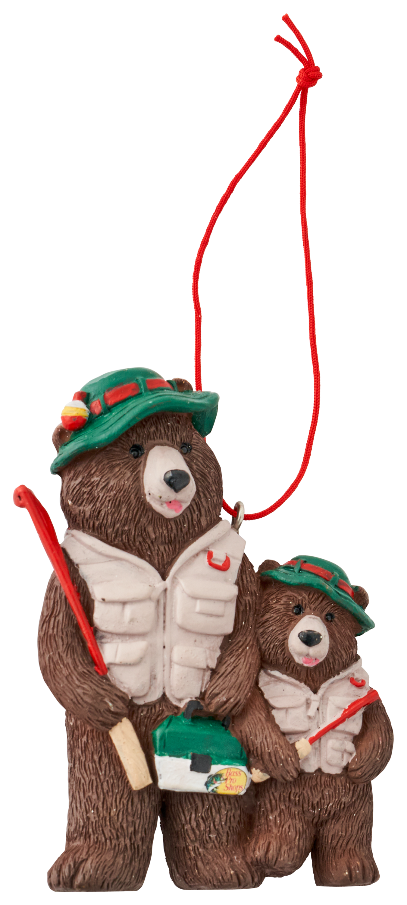 BASS PRO SHOPS Fishing Papa Bear and Son Ornament