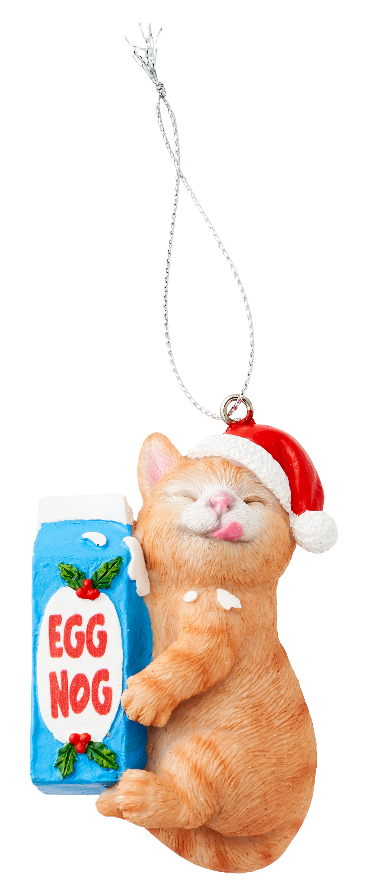 BASS PRO SHOPS Cat Egg Nog Ornament