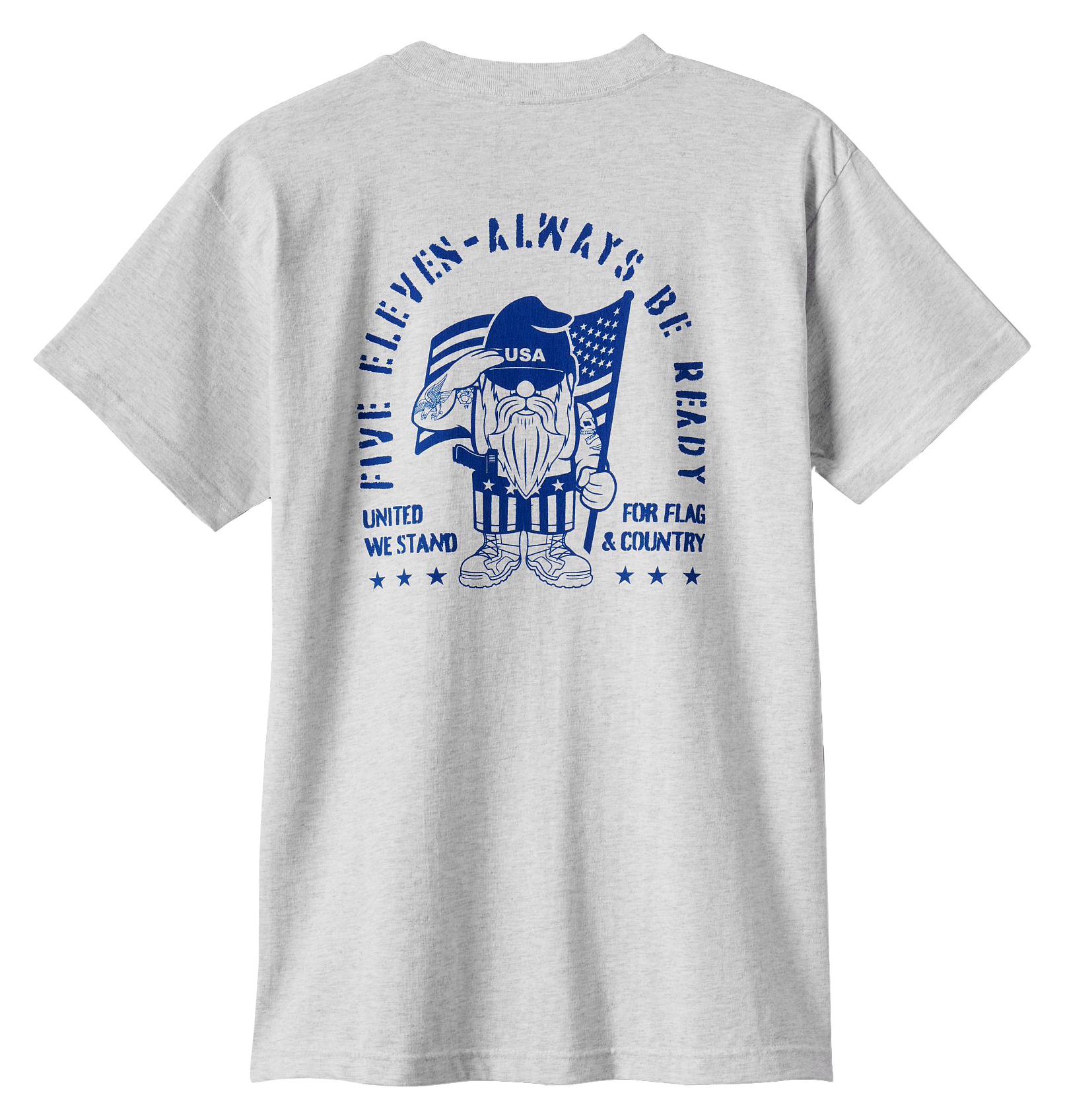 Image of 5.11 Tactical USA Gnome Short-Sleeve T-Shirt for Men - Heather Grey