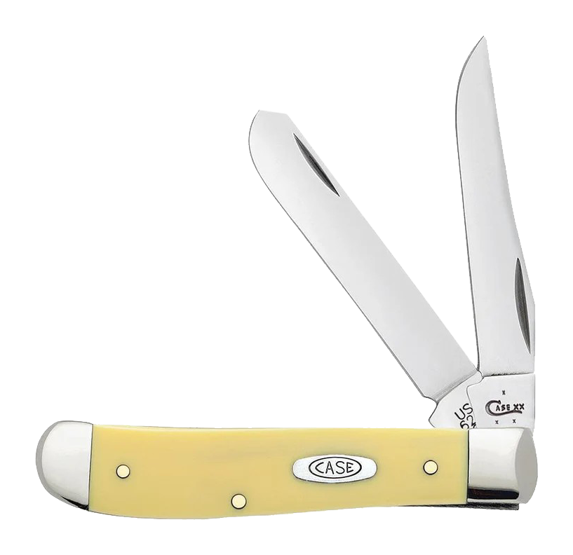 Image of Case Synthetic Mini Trapper Folding Knife - Yellow