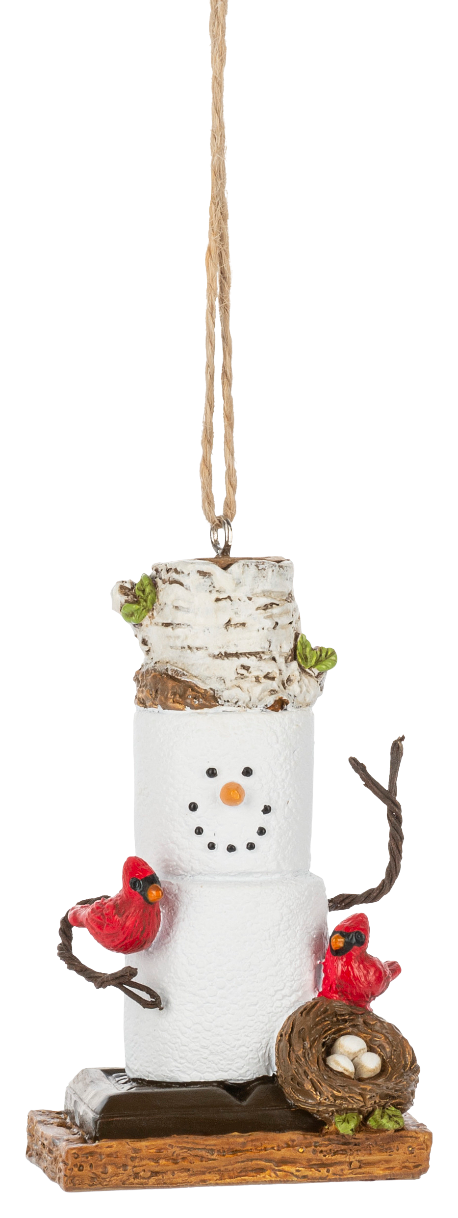 GANZ S'mores Birch Tree Hat Ornament