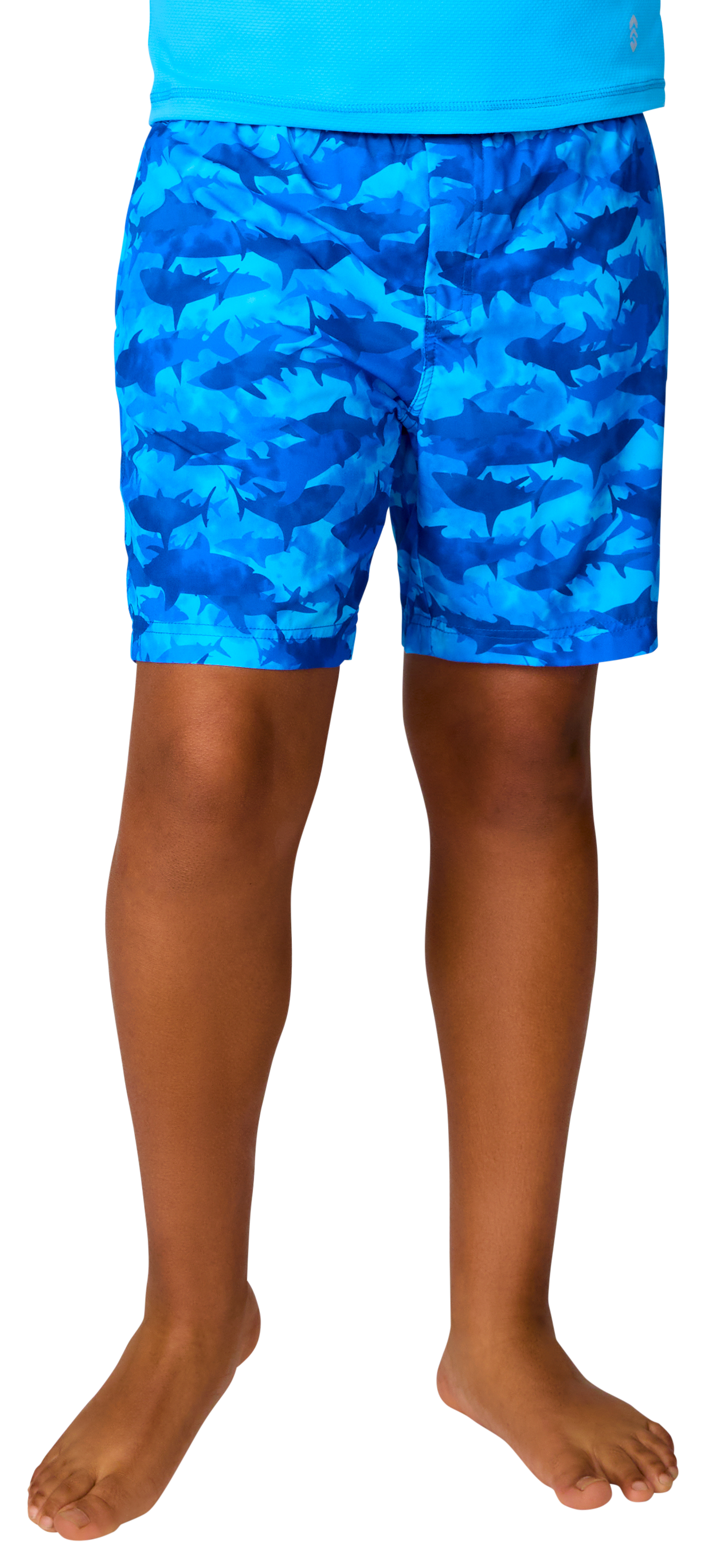 Image of Free Country Elastic-Waist Swim Trunks for Kids - Pool