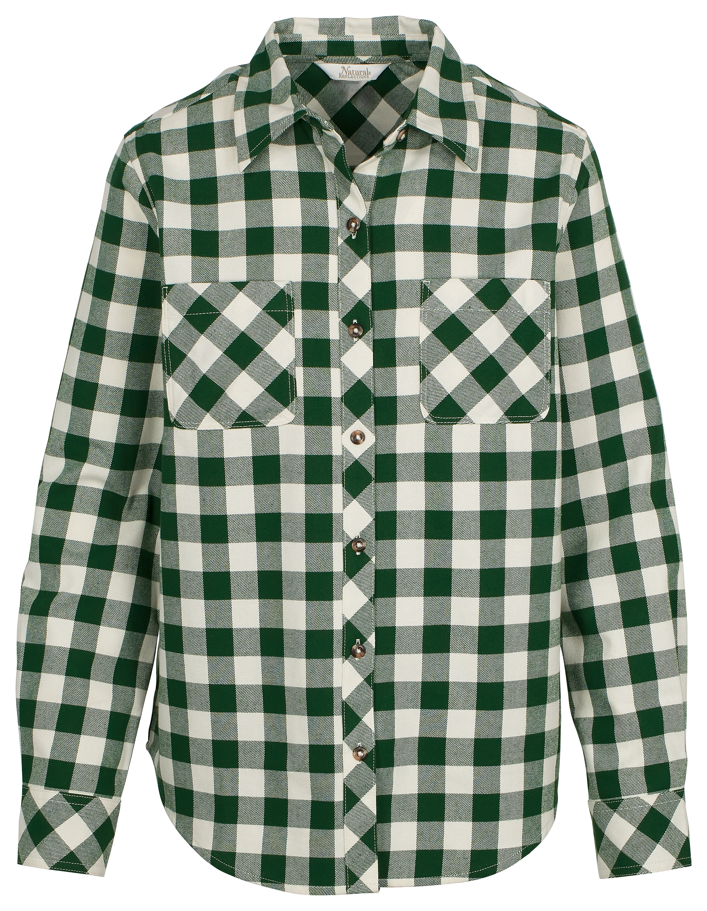 Image of Natural Reflections Cane Creek Flannel Long-Sleeve Shirt - Eden Check