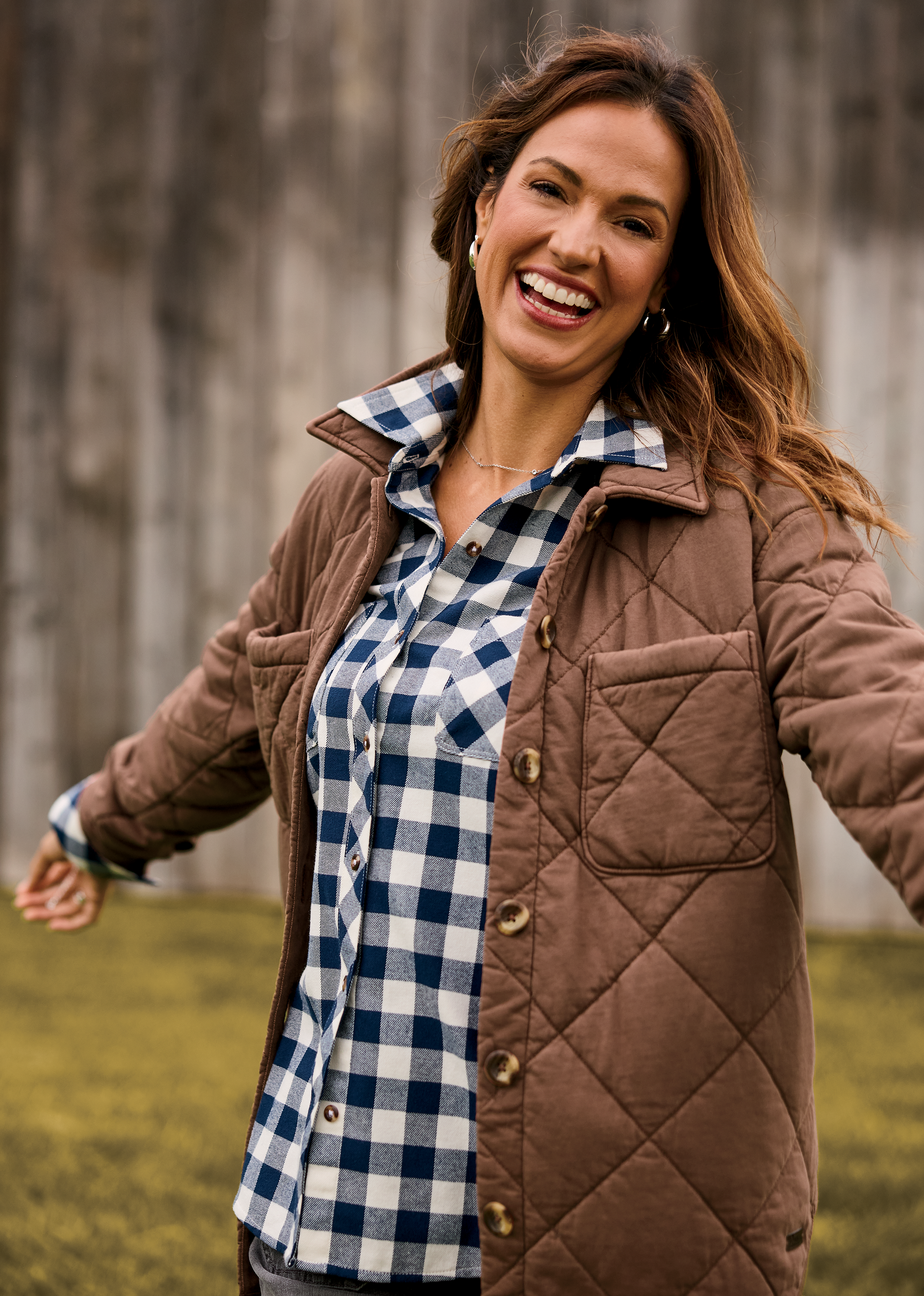 Image of Natural Reflections Cane Creek Flannel Long-Sleeve Shirt - Dress Blues