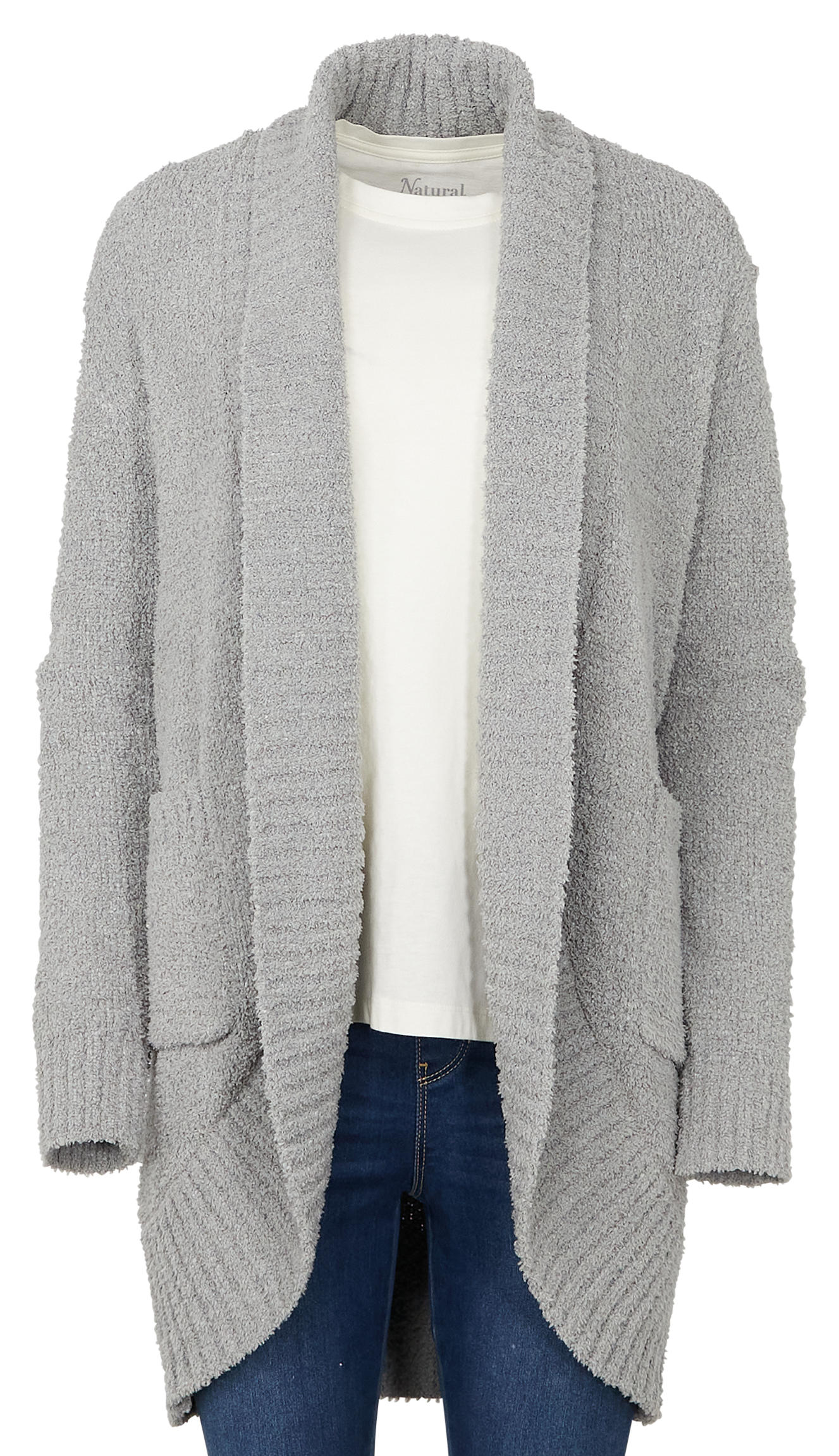 Image of Natural Reflections Cozy Cocoon Long-Sleeve Cardigan - Griffin