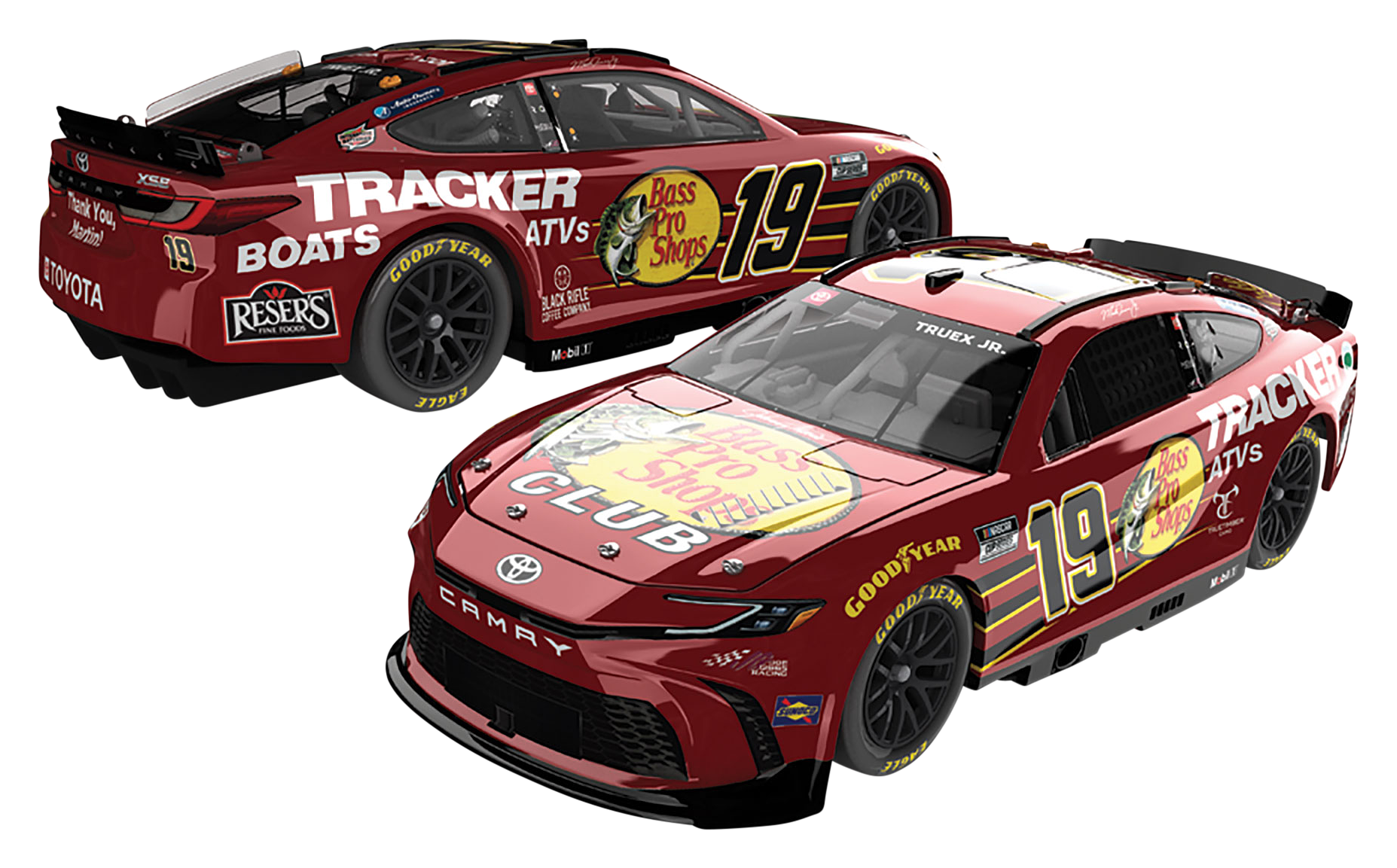 Image of NASCAR Bass Pro Shops #19 Martin Truex Jr. 1:64 Legacy Die-Cast Car
