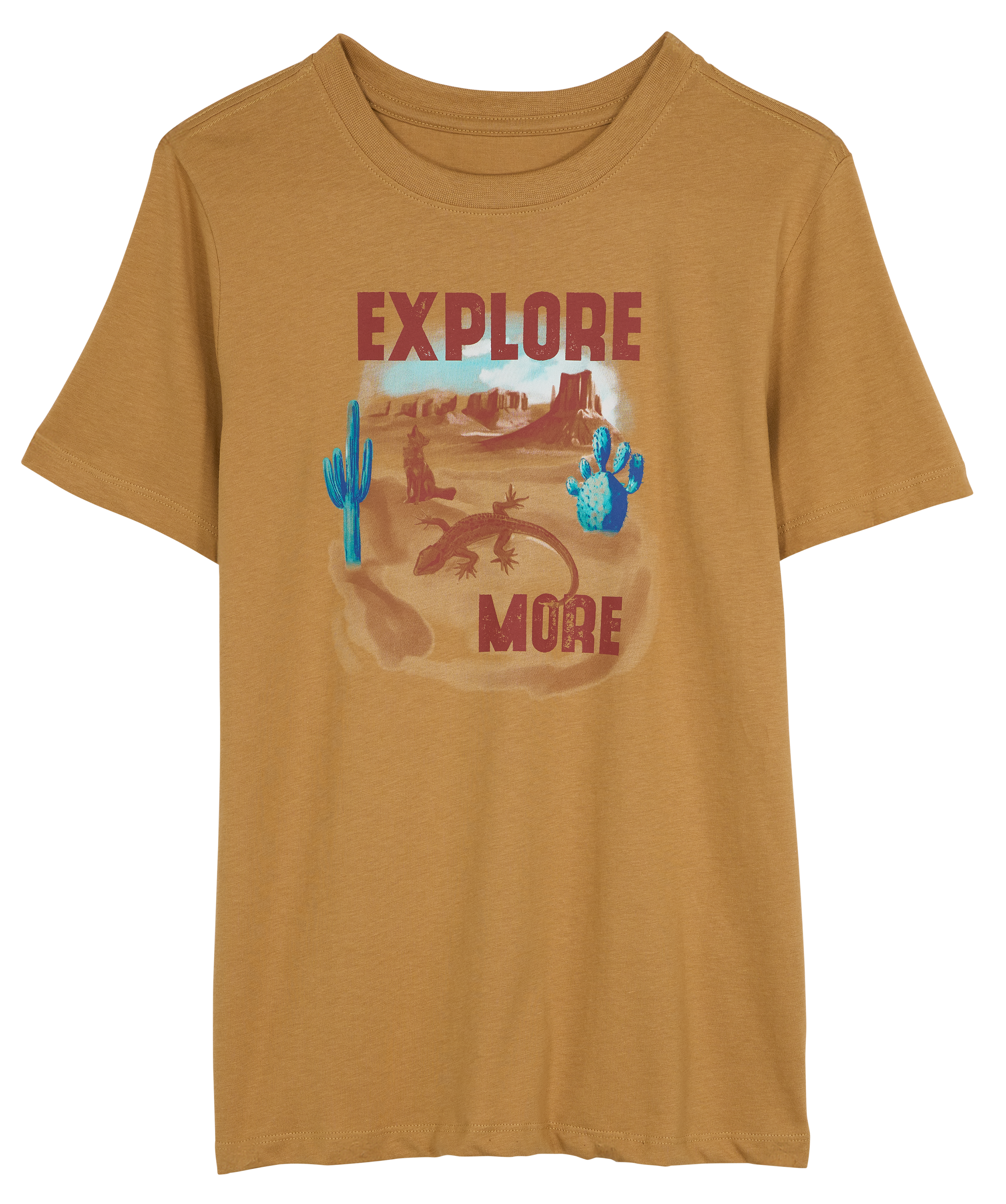 Image of Bass Pro Shops Cowboy Tough Short-Sleeve T-Shirt for Kids -Cinnamon - S