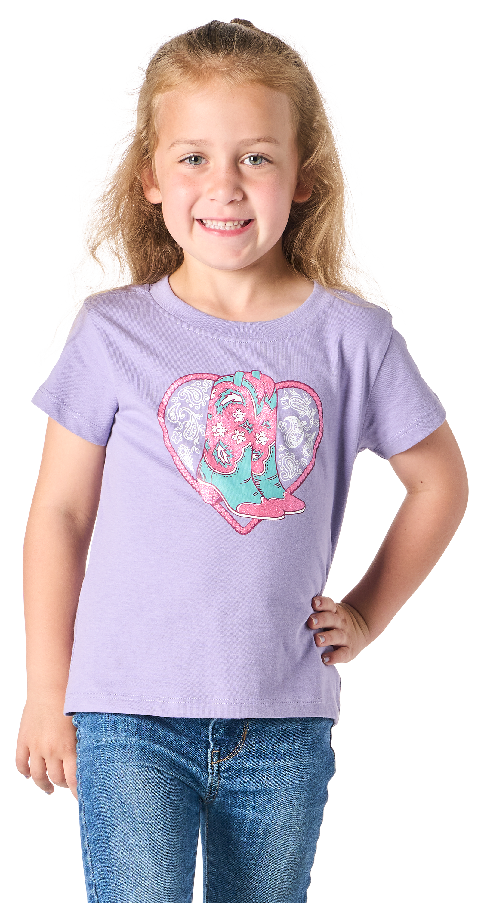 Bass Pro Shops Western Graphic Short-Sleeve T-Shirt for Toddlers - Daybreak