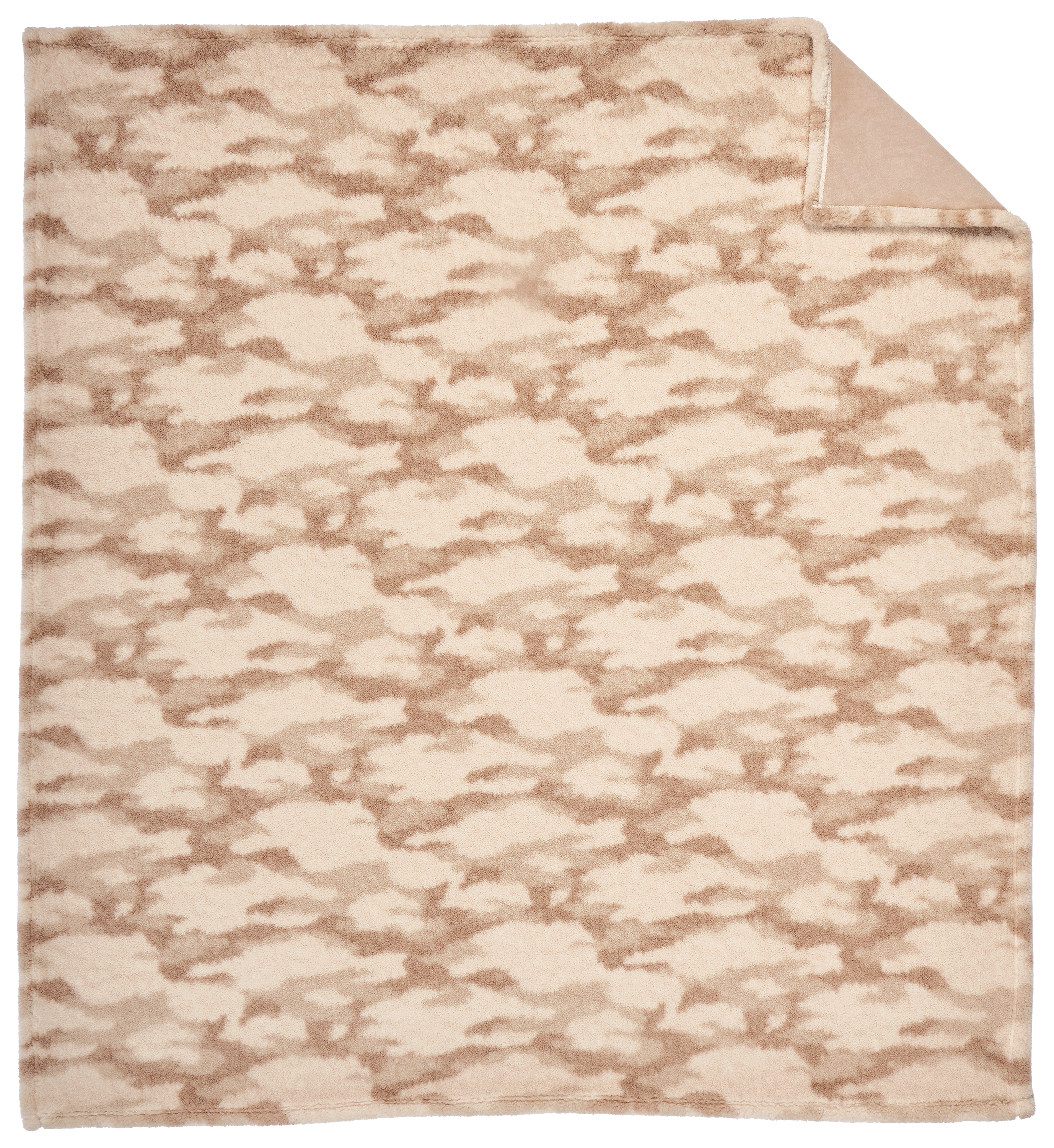 WHITE RIVER HOME Camo Low-Pile Sherpa Throw