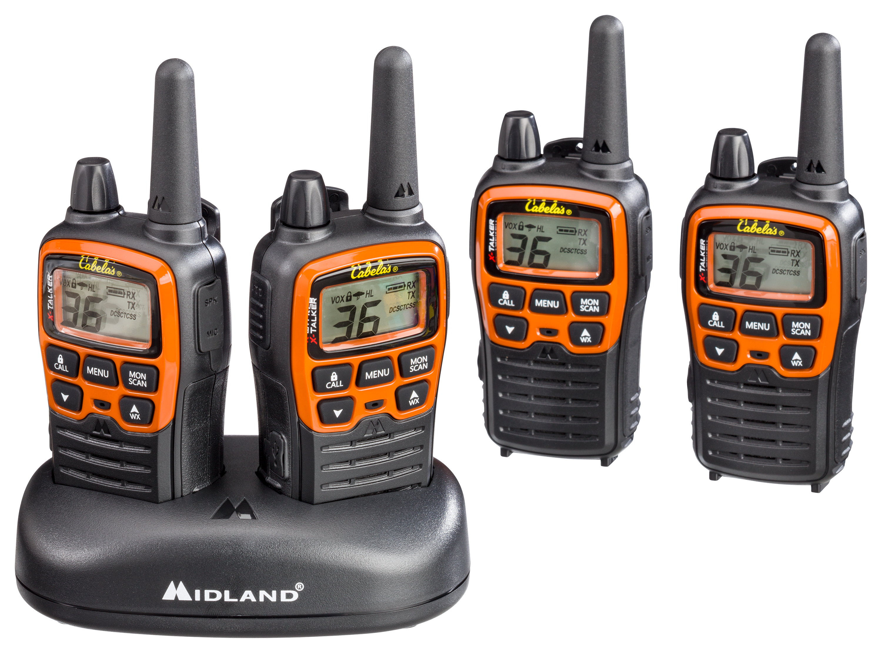 Midland Outfitter Quad Pack 2-Way Radios 4-Pack Bass Pro Shops