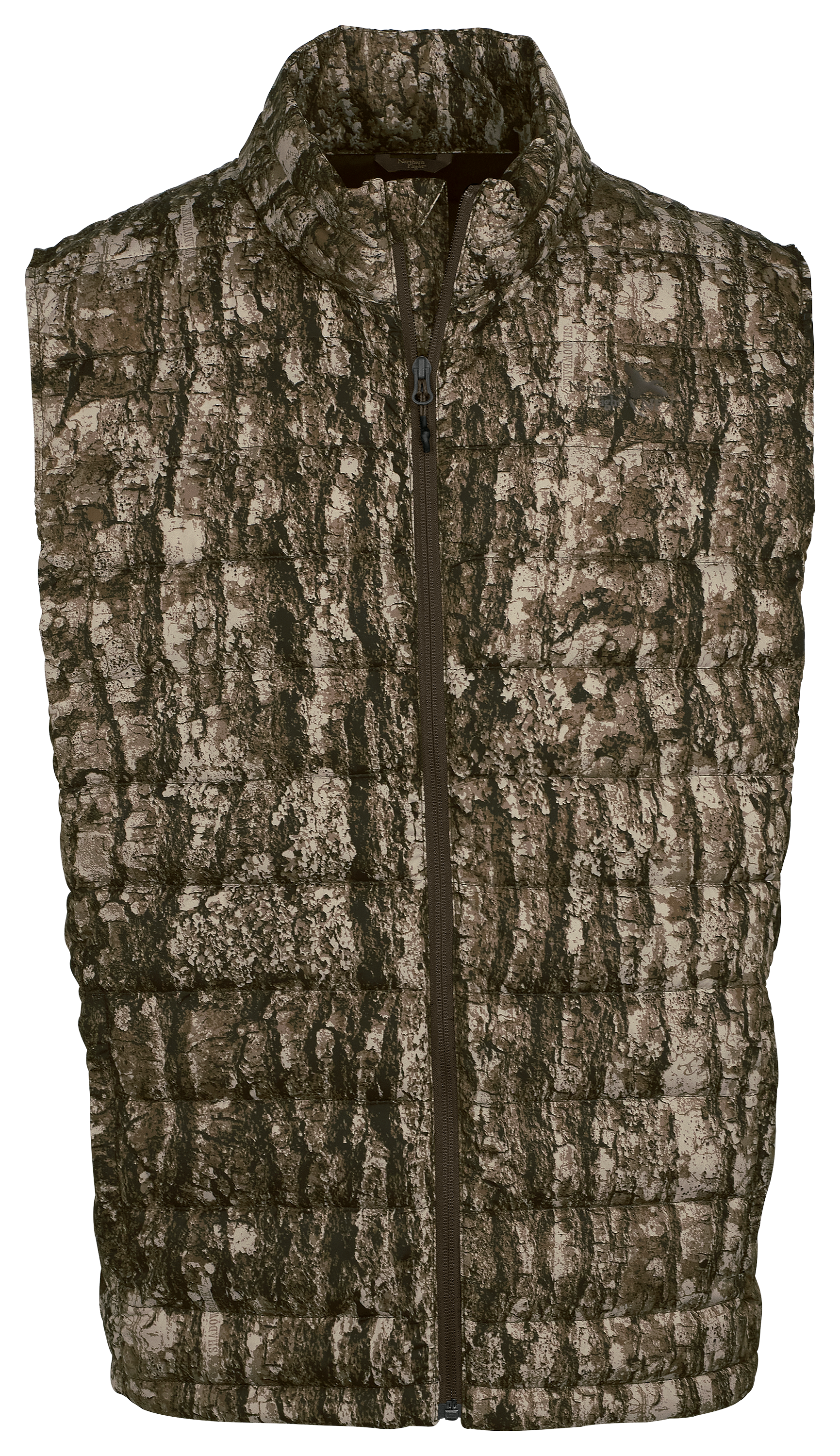 Image of Northern Flight Puffy Vest for Men - TrueTimber Shadowbark - S