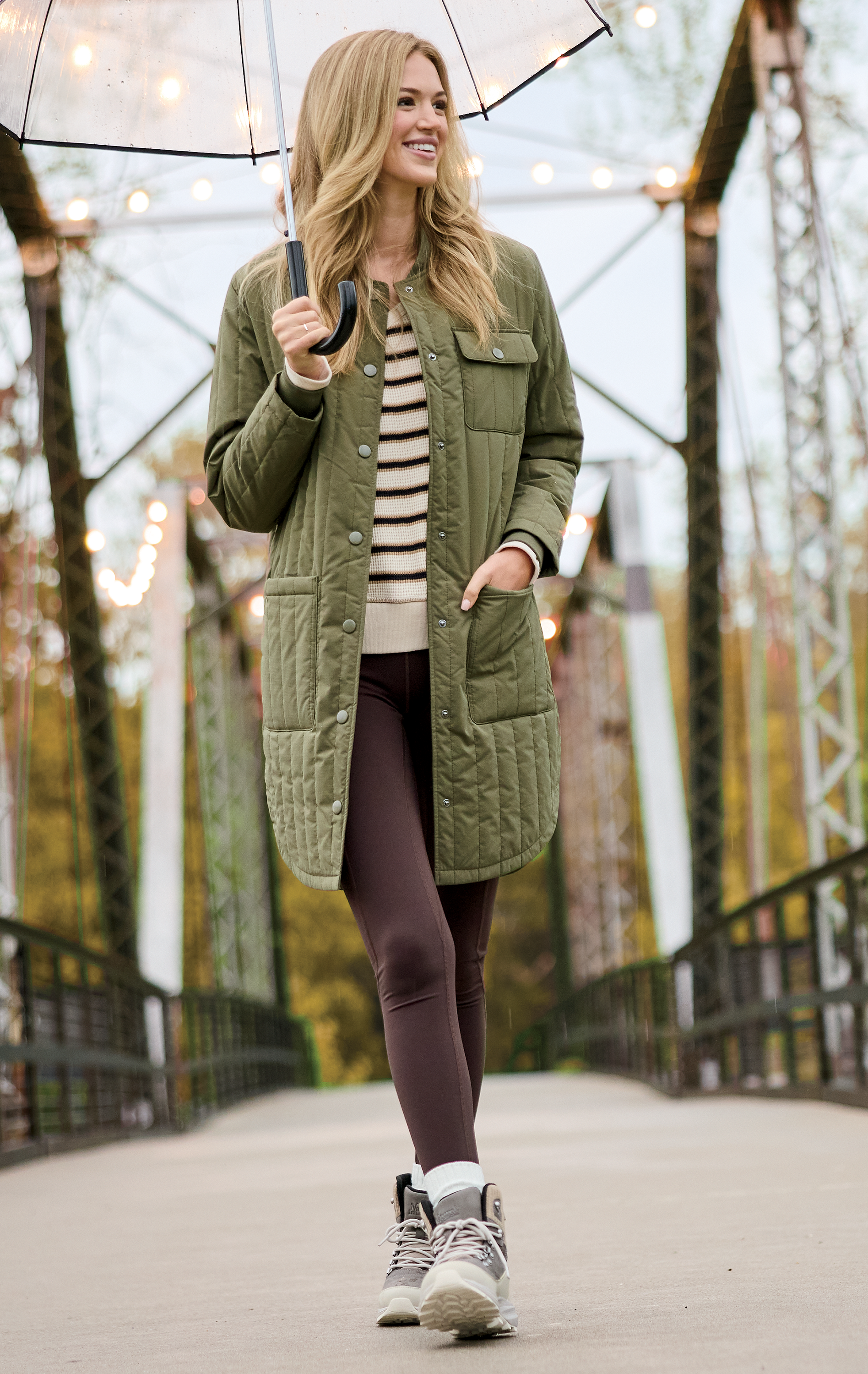 Image of Natural Reflections Highland Pocket Leggings - Coffee Bean