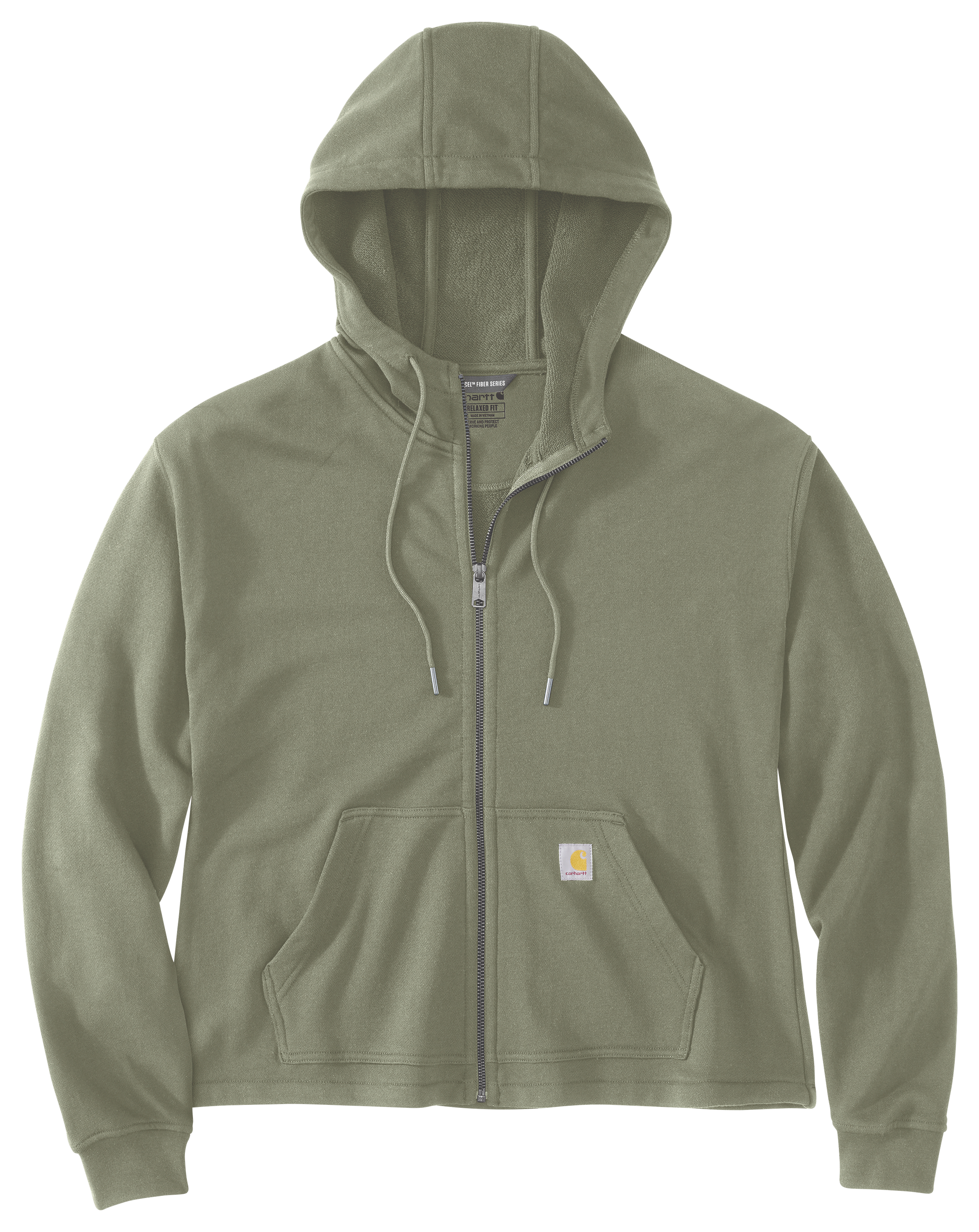 CARHARTT Tencel Fiber Series Loose-Fit Full-Zip Sweatshirt for Ladies