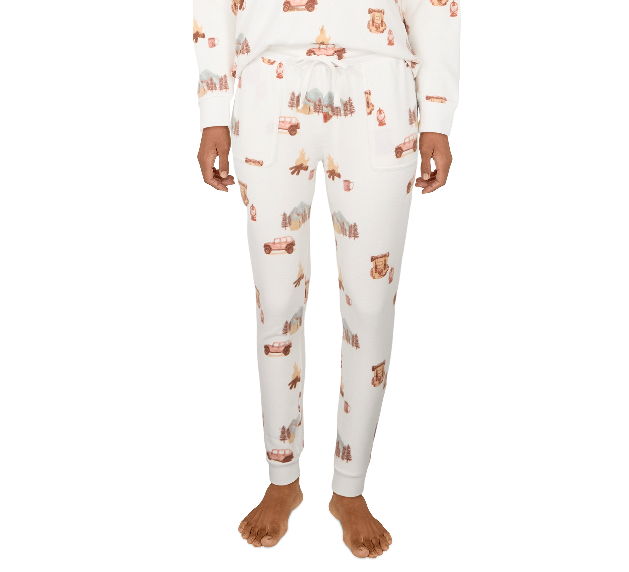 Natural Reflections Camper Print Joggers for Ladies                                                                             