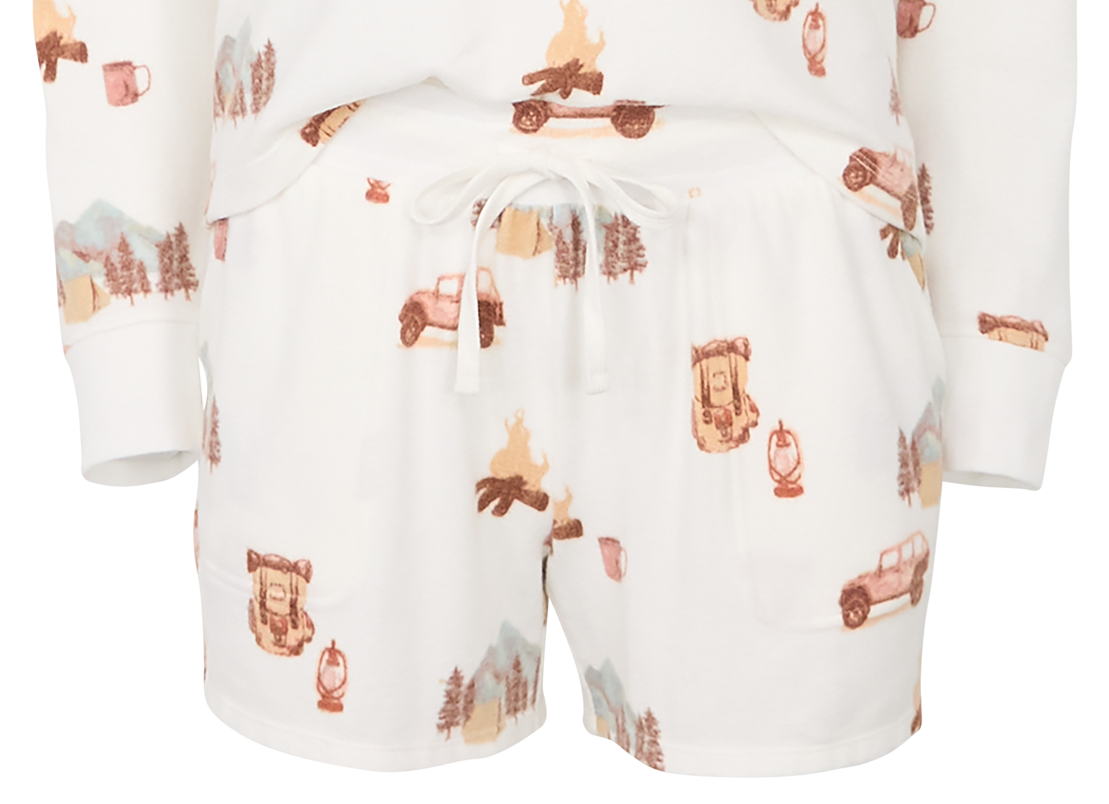 Image of Natural Reflections Camper Print Shorts - Multi