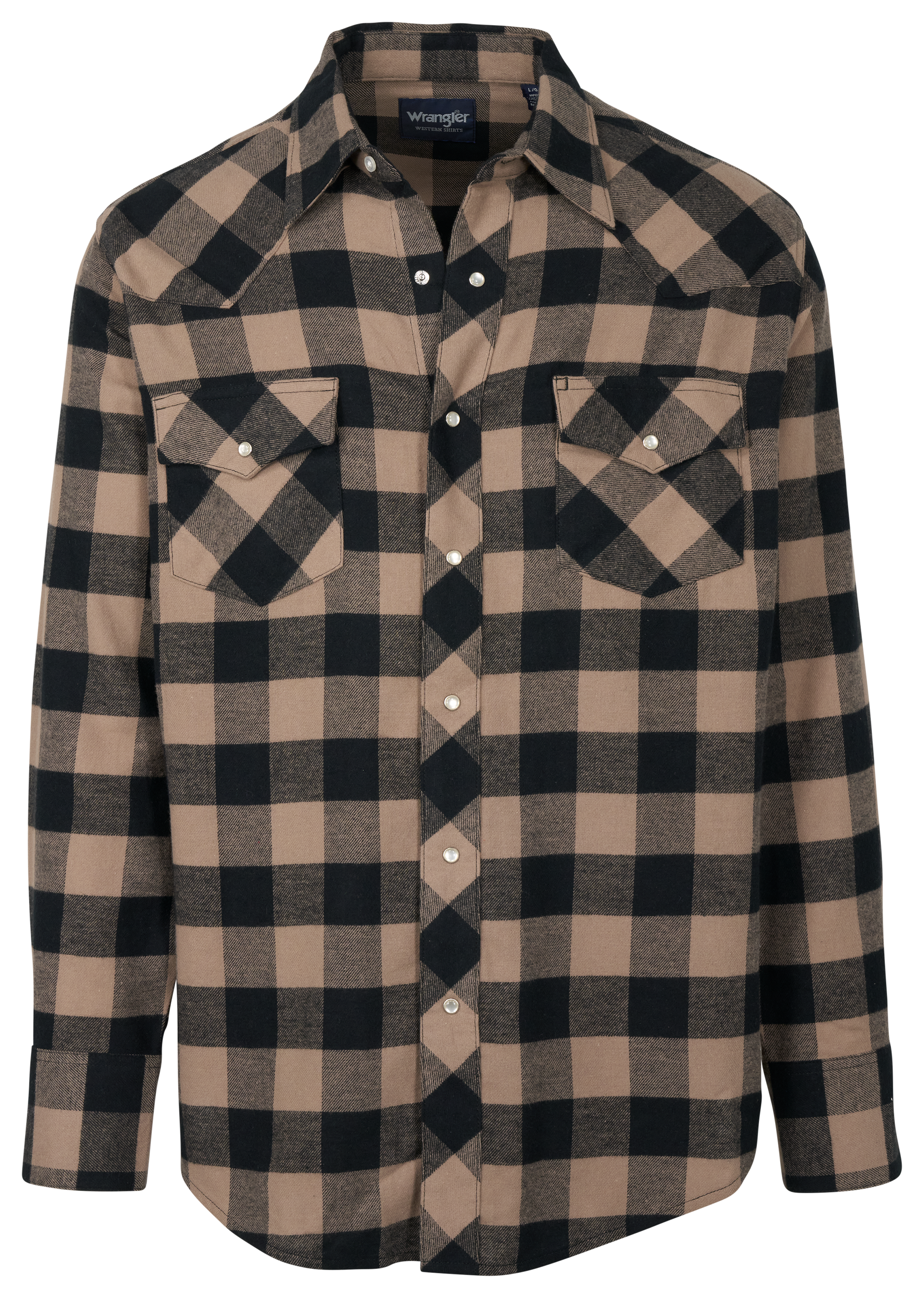 WRANGLER Sport Western Long-Sleeve Flannel Shirt for Men