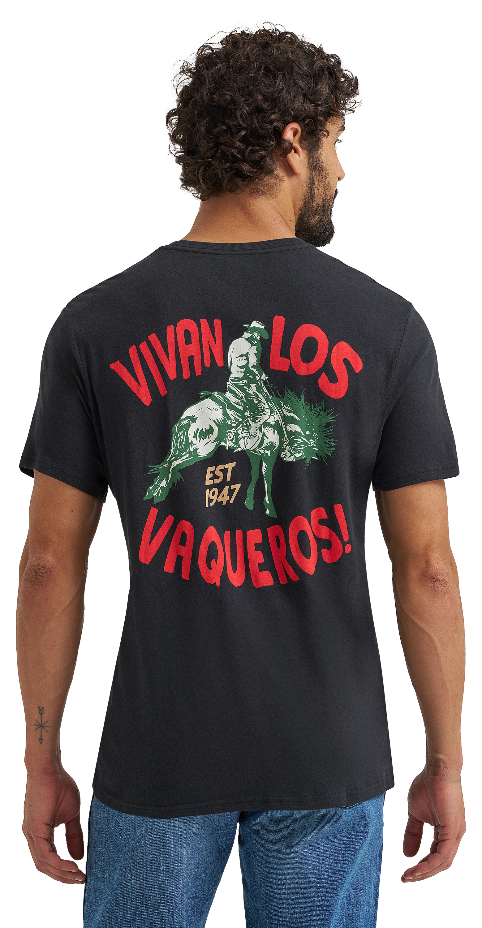 Image of Wrangler Vivian Los Vaqueros Short-Sleeve T-Shirt for Men - M