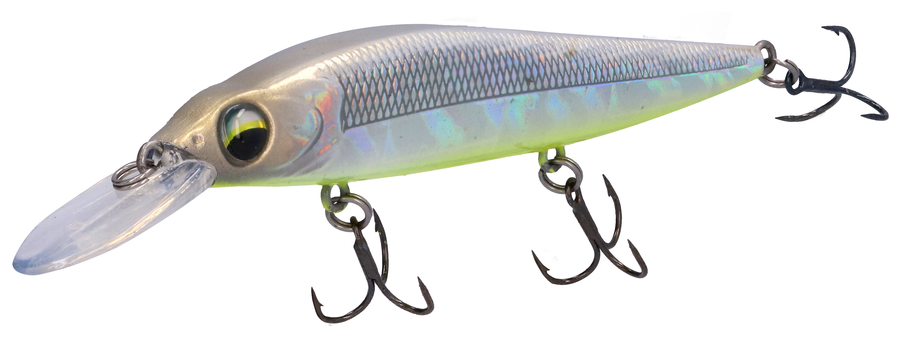 Image of "Bass Pro Shops XPS Staredown Sinking Jerkbait - Chartreuse Ice - 3-7/8"" - 3/8 oz."