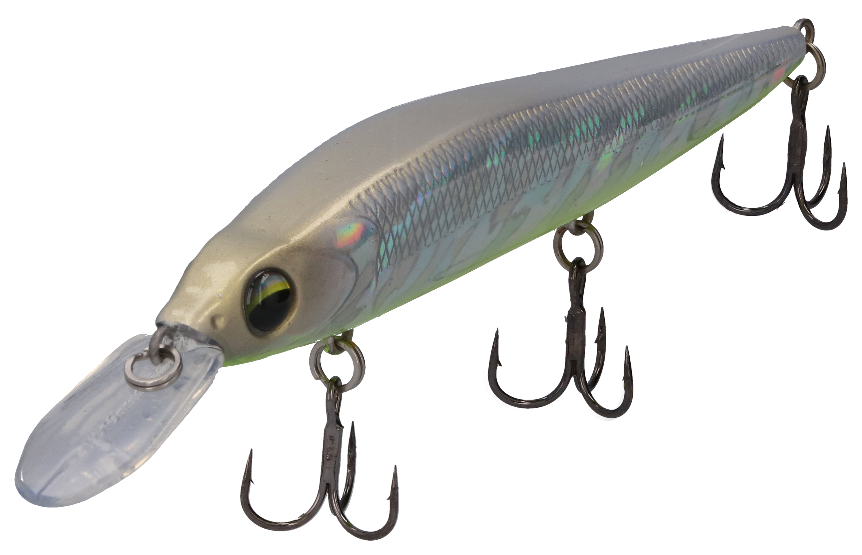 Image of "Bass Pro Shops XPS Staredown Sinking Jerkbait - Chartreuse Ice - 4-1/8"" - 1/2 oz."