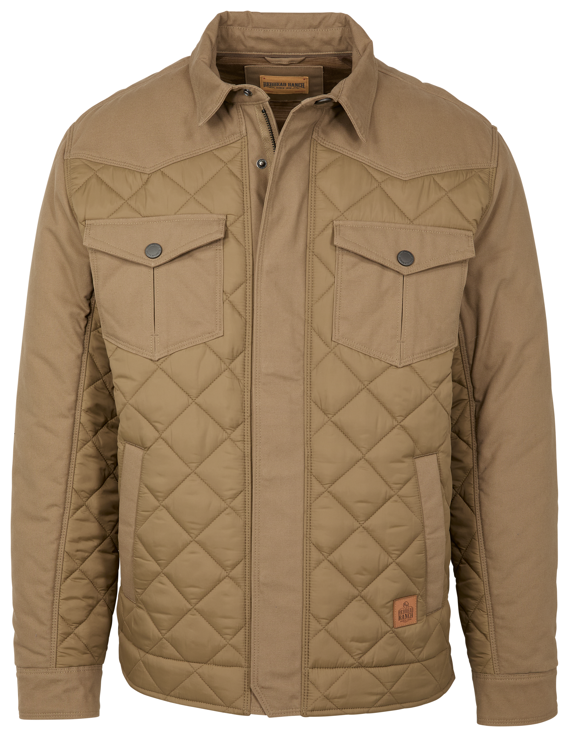 Image of RedHead Ranch Wilson's Creek Quilted Jacket for Men - Shitake - L