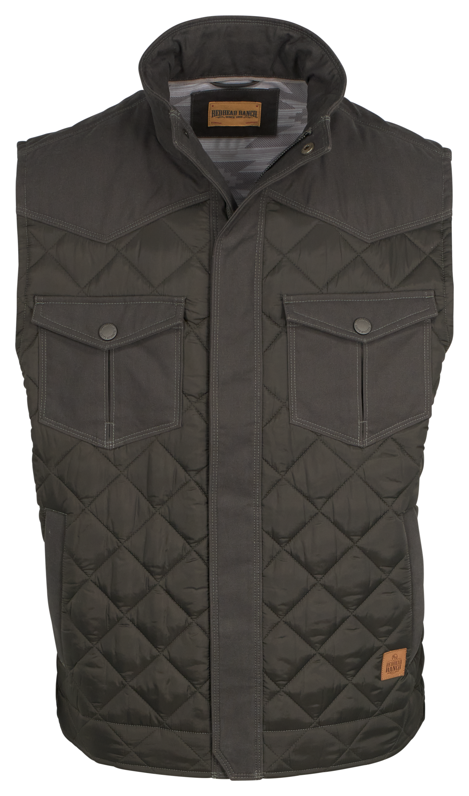 Image of RedHead Ranch Wilsons Creek Quilted Vest for Men - Raven 2 - M