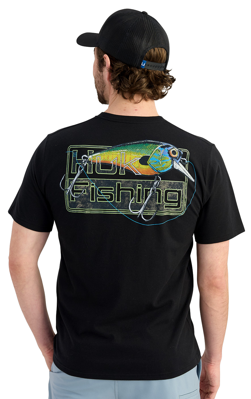 Image of Huk KC Lures Short-Sleeve Pocket T-Shirt - Black - M