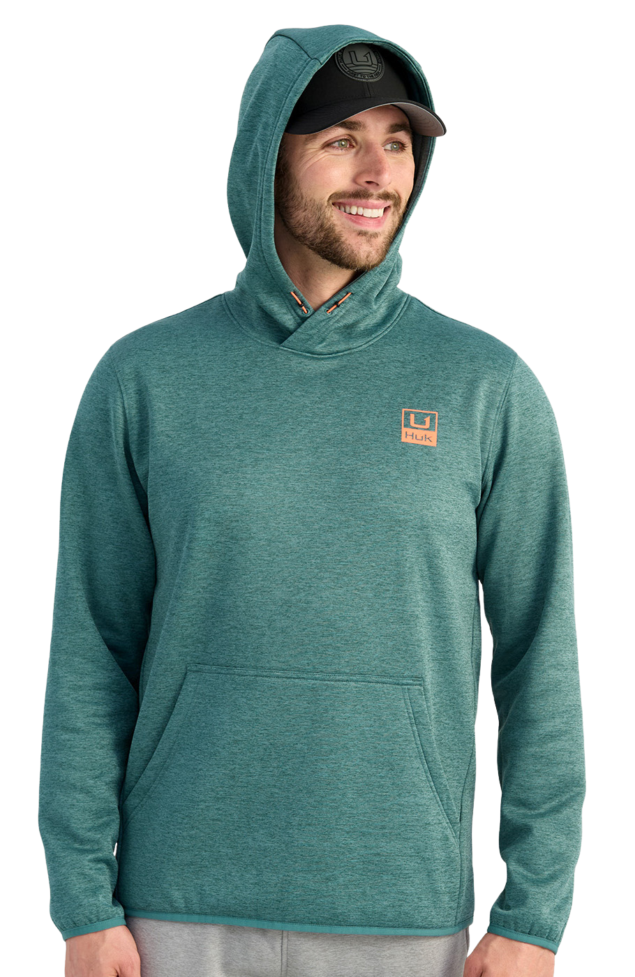 Image of Huk Huk'd Up Performance Fleece Hoodie - North Atlantic Heather - S