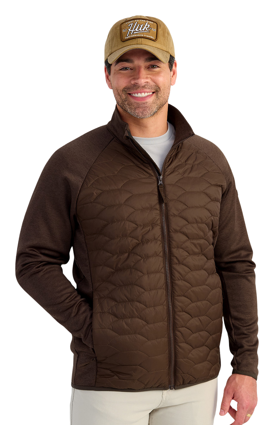 Image of Huk Scale Hybrid Jacket - Pluff Mud - 3XL