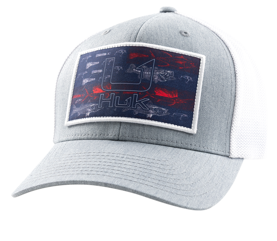 HUK KC Patch Mesh-Back Snapback Trucker Cap