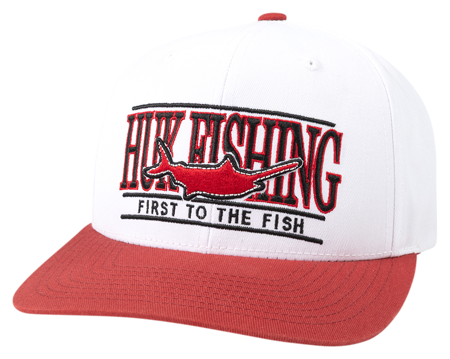 HUK Flat Bill Snapback Cap