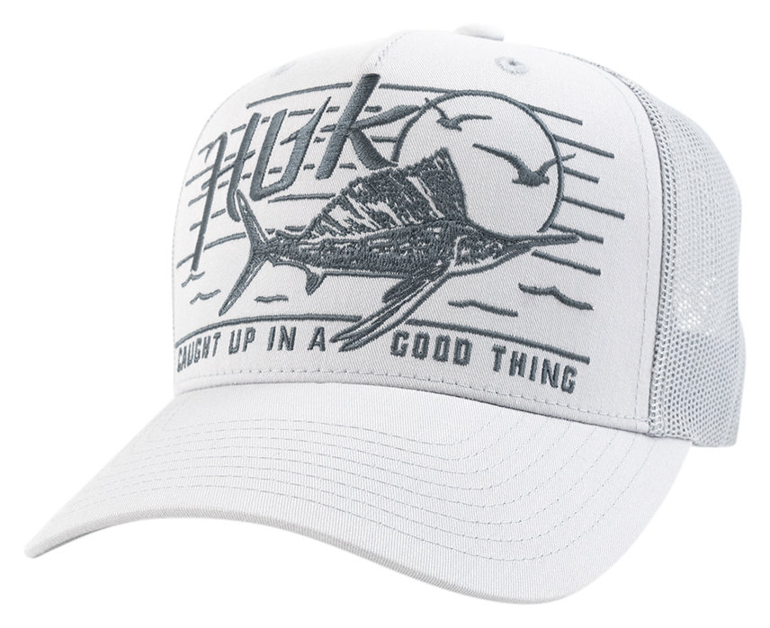 HUK Caught Up Mesh Back Snapback Trucker Cap