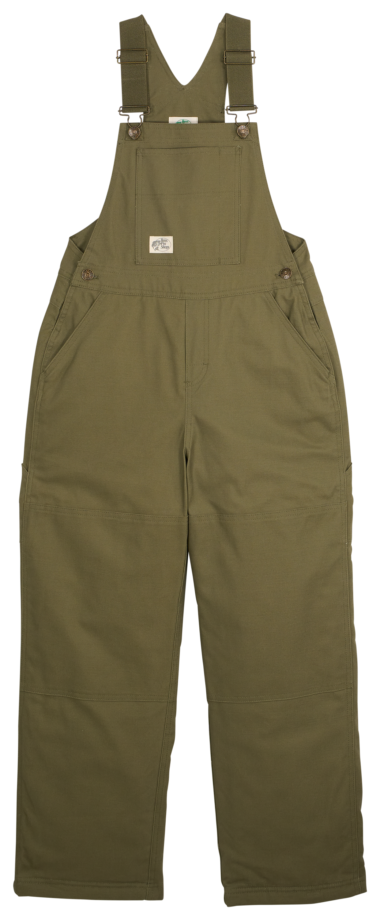 Image of Bass Pro Shops Insulated Workwear Overalls for Kids - Olive - S